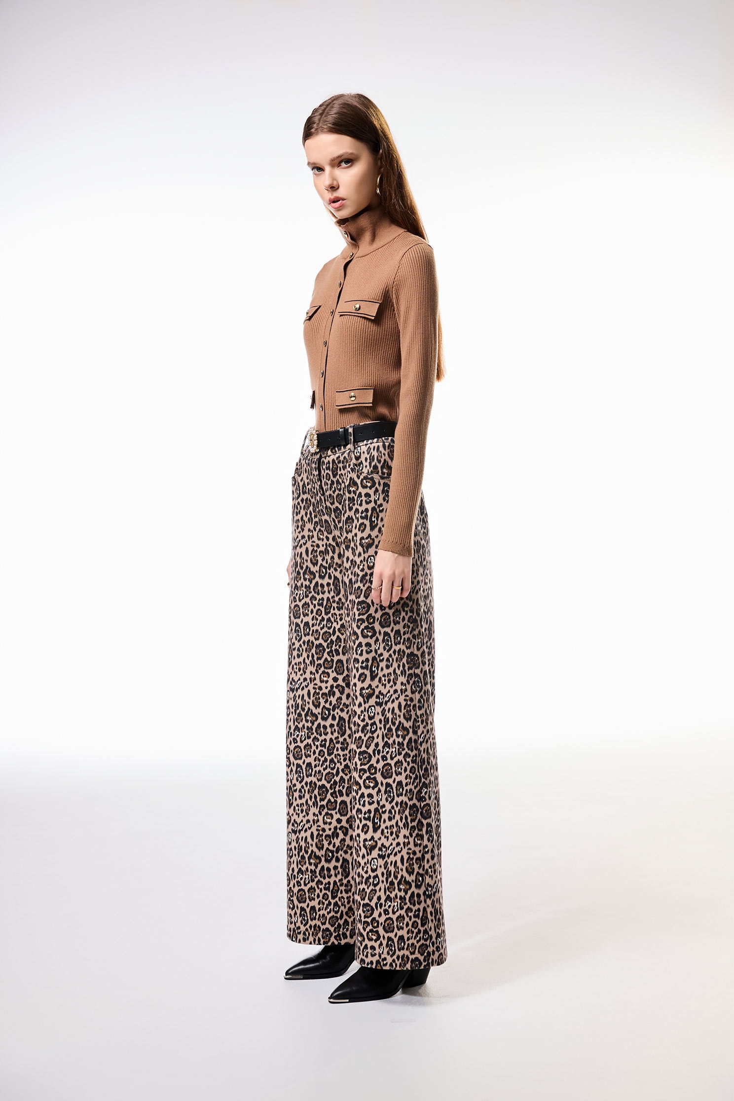 Turtleneck Knit Caramel CardiganTurtleneck Knit Caramel Cardigan,Jackets,Outerwear,Season (AW) Look,Knitted,Knitted coats