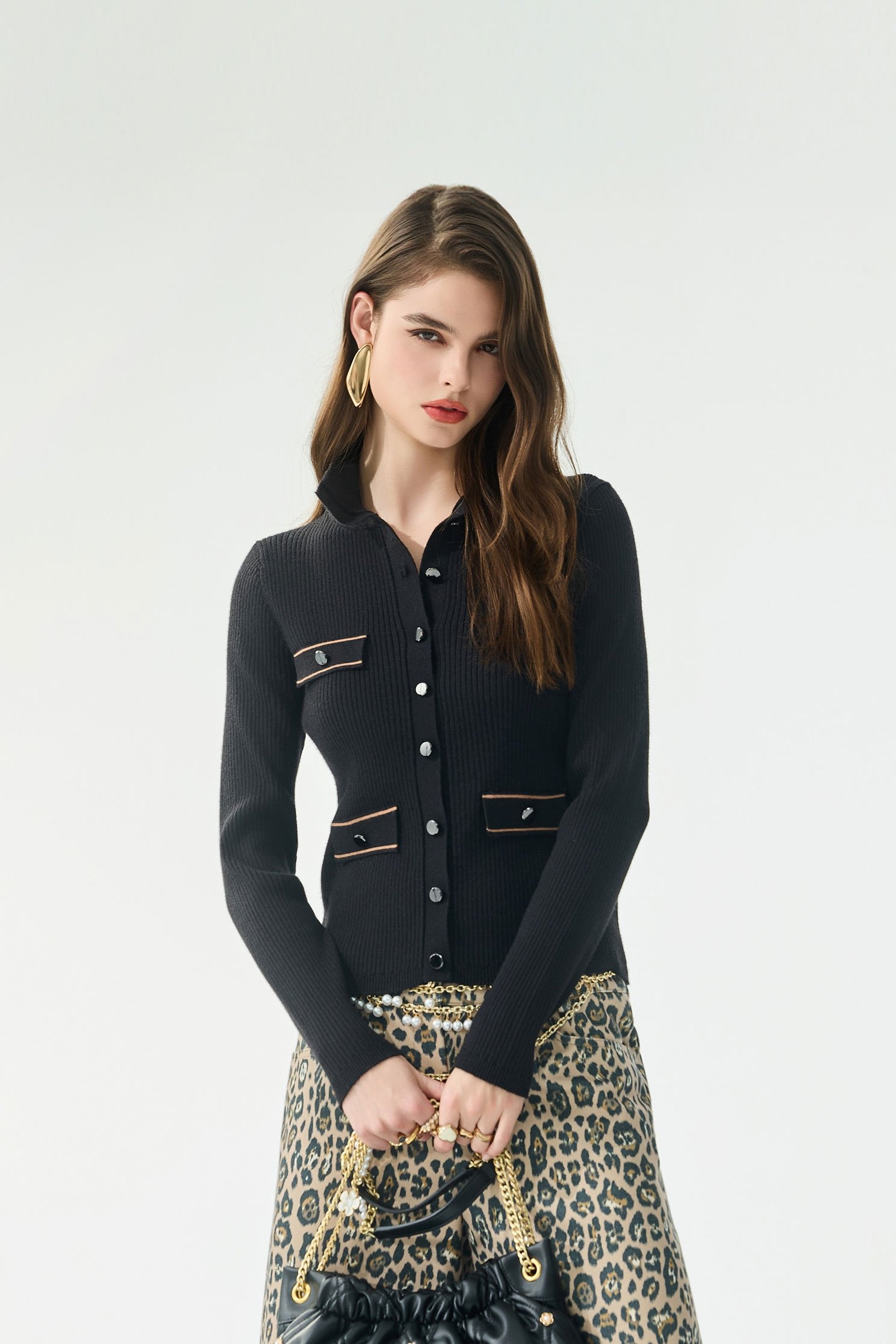 Turtleneck Knit Caramel CardiganTurtleneck Knit Caramel Cardigan,Jackets,Outerwear,Season (AW) Look,Knitted,Knitted coats