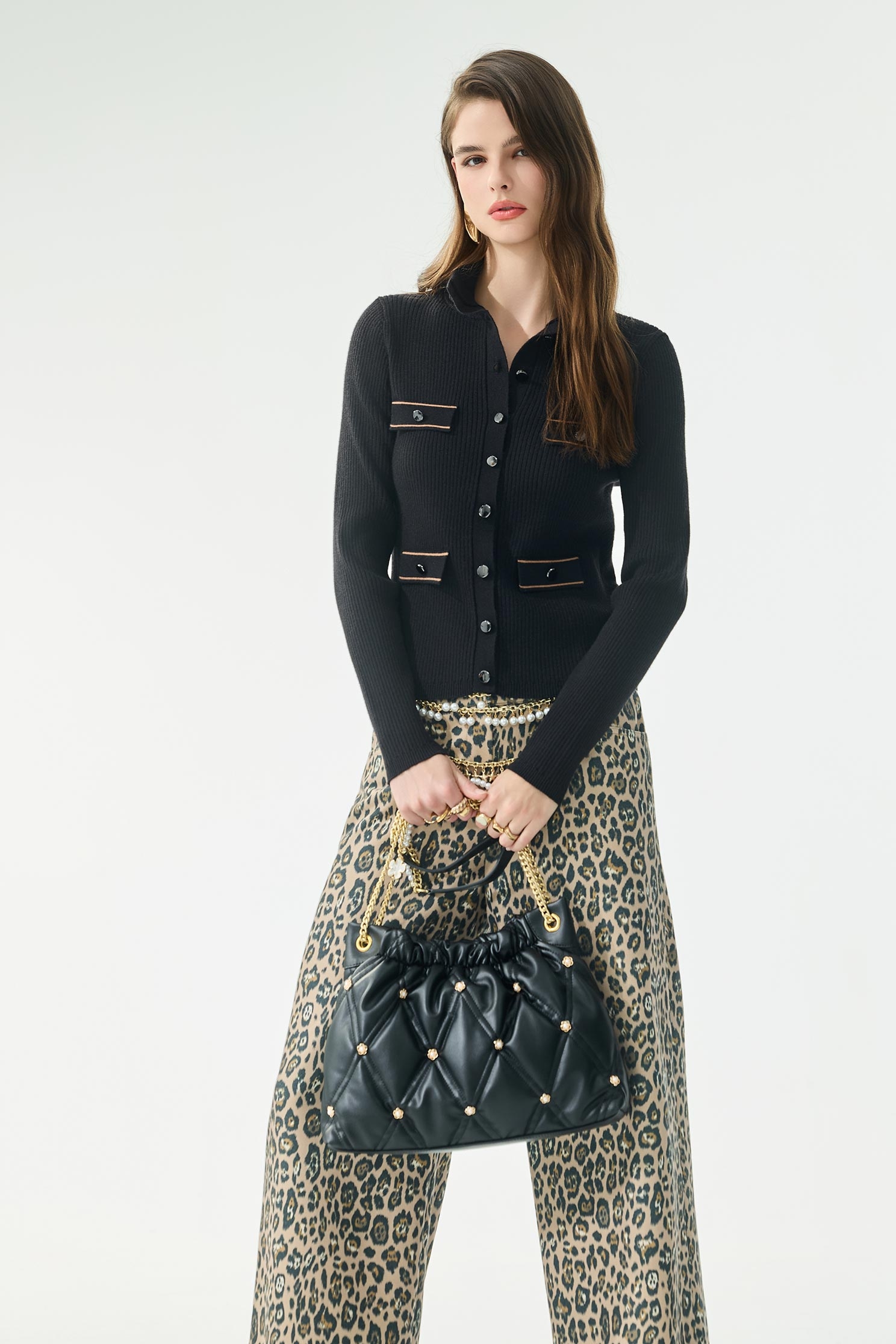 Turtleneck Knit Caramel CardiganTurtleneck Knit Caramel Cardigan,Jackets,Outerwear,Season (AW) Look,Knitted,Knitted coats