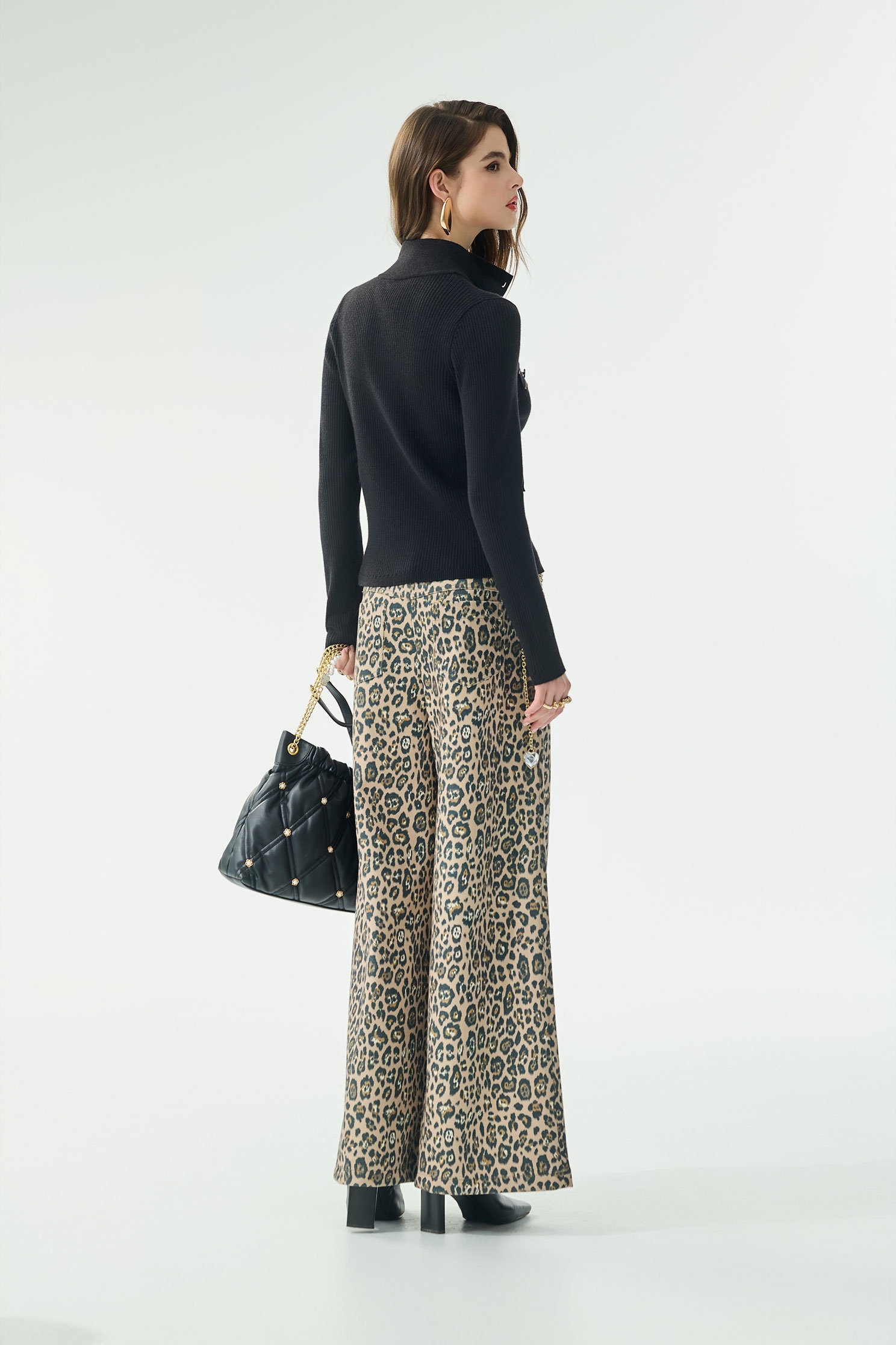 Turtleneck Knit Caramel CardiganTurtleneck Knit Caramel Cardigan,Jackets,Outerwear,Season (AW) Look,Knitted,Knitted coats