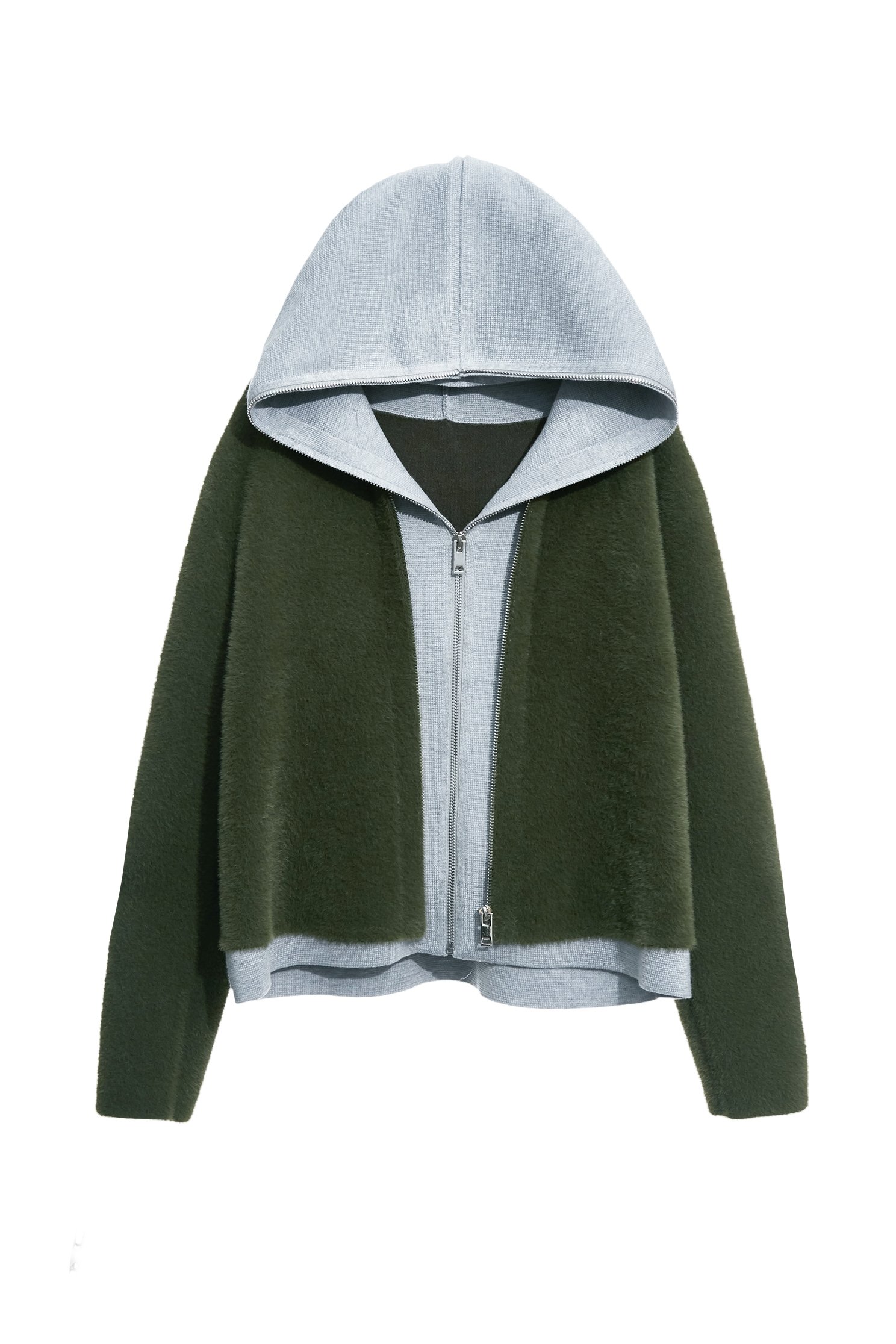 Fake Two Piece Faux Fur JacketFake Two Piece Faux Fur Jacket,Jackets,Outerwear,Season (AW) Look,Knitted,Knitted coats