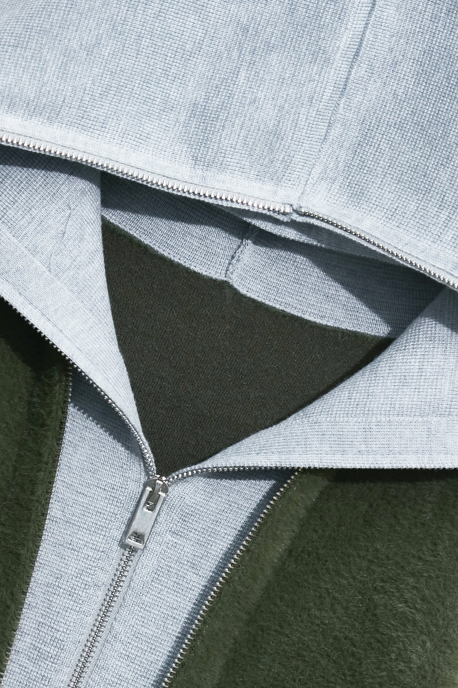 Fake Two Piece Faux Fur JacketFake Two Piece Faux Fur Jacket,Jackets,Outerwear,Season (AW) Look,Knitted,Knitted coats