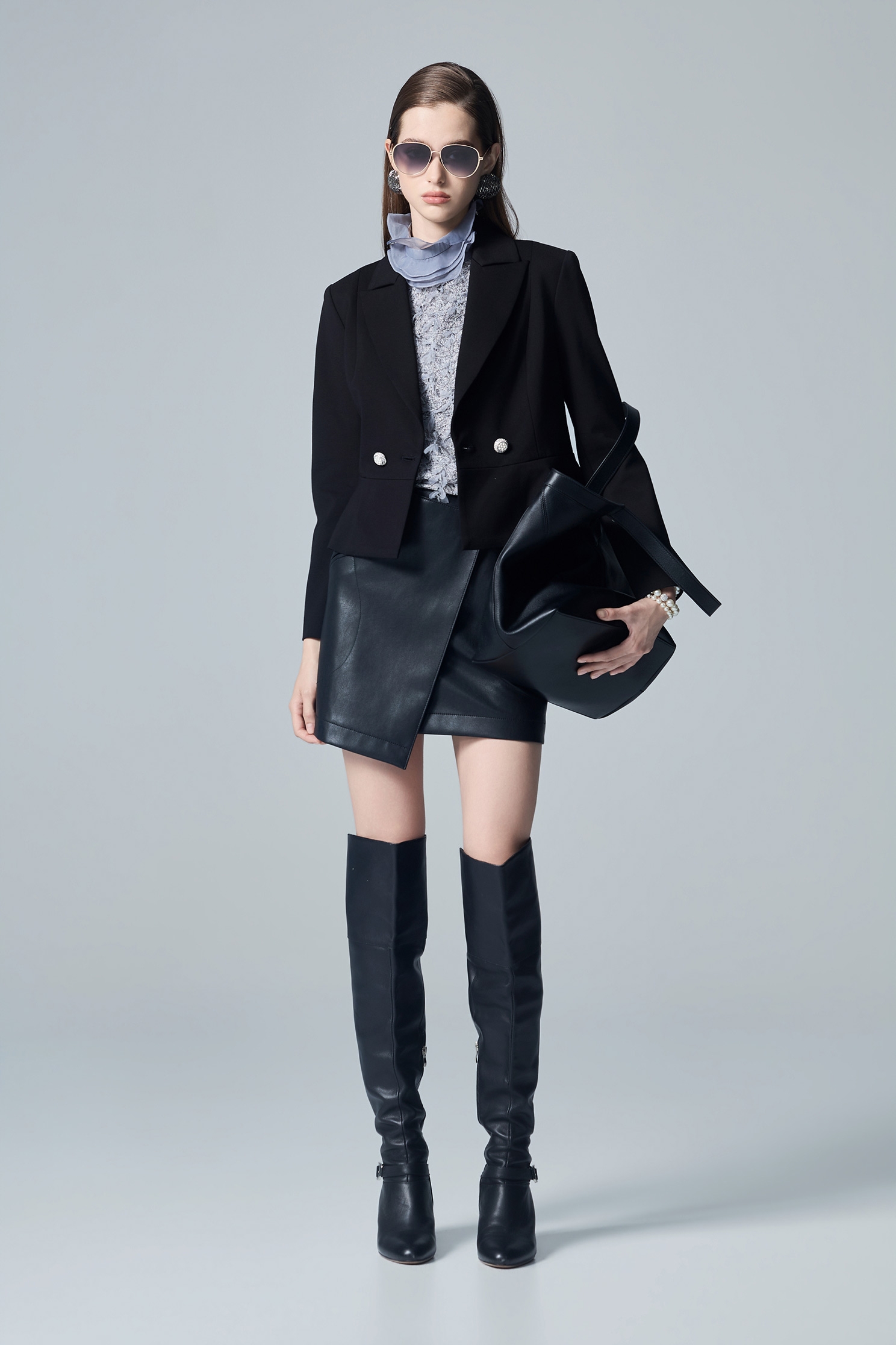 Classic Jet Black BlazerClassic Jet Black Blazer,Jackets,Outerwear,Season (AW) Look,Blazers,Knitted,Black outerwear