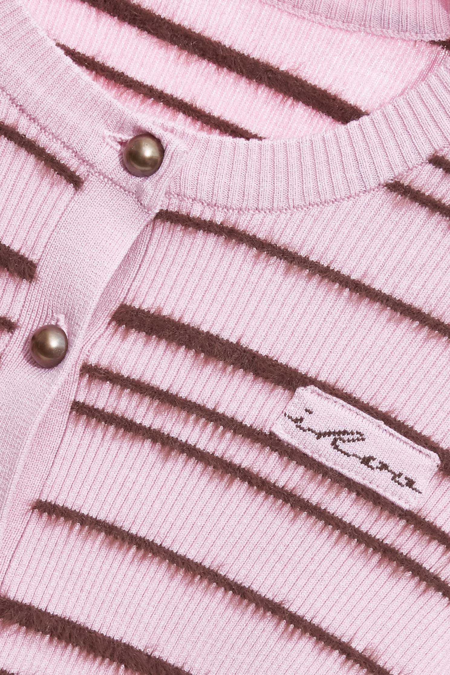 Brown Stripe Pink Knit CardiganBrown Stripe Pink Knit Cardigan,Jackets,Outerwear,Season (AW) Look,Knitted,Knitted coats