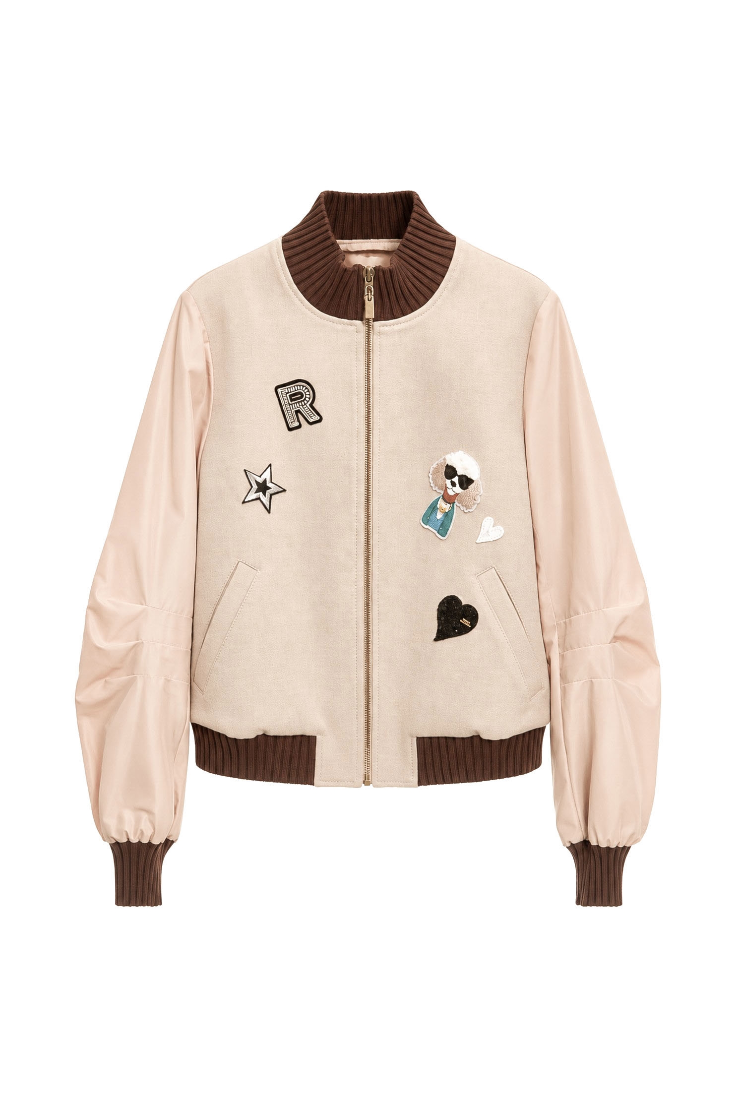 Front Graphic Bomber JacketFront Graphic Bomber Jacket,Jackets,Outerwear,Season (AW) Look,Knitted