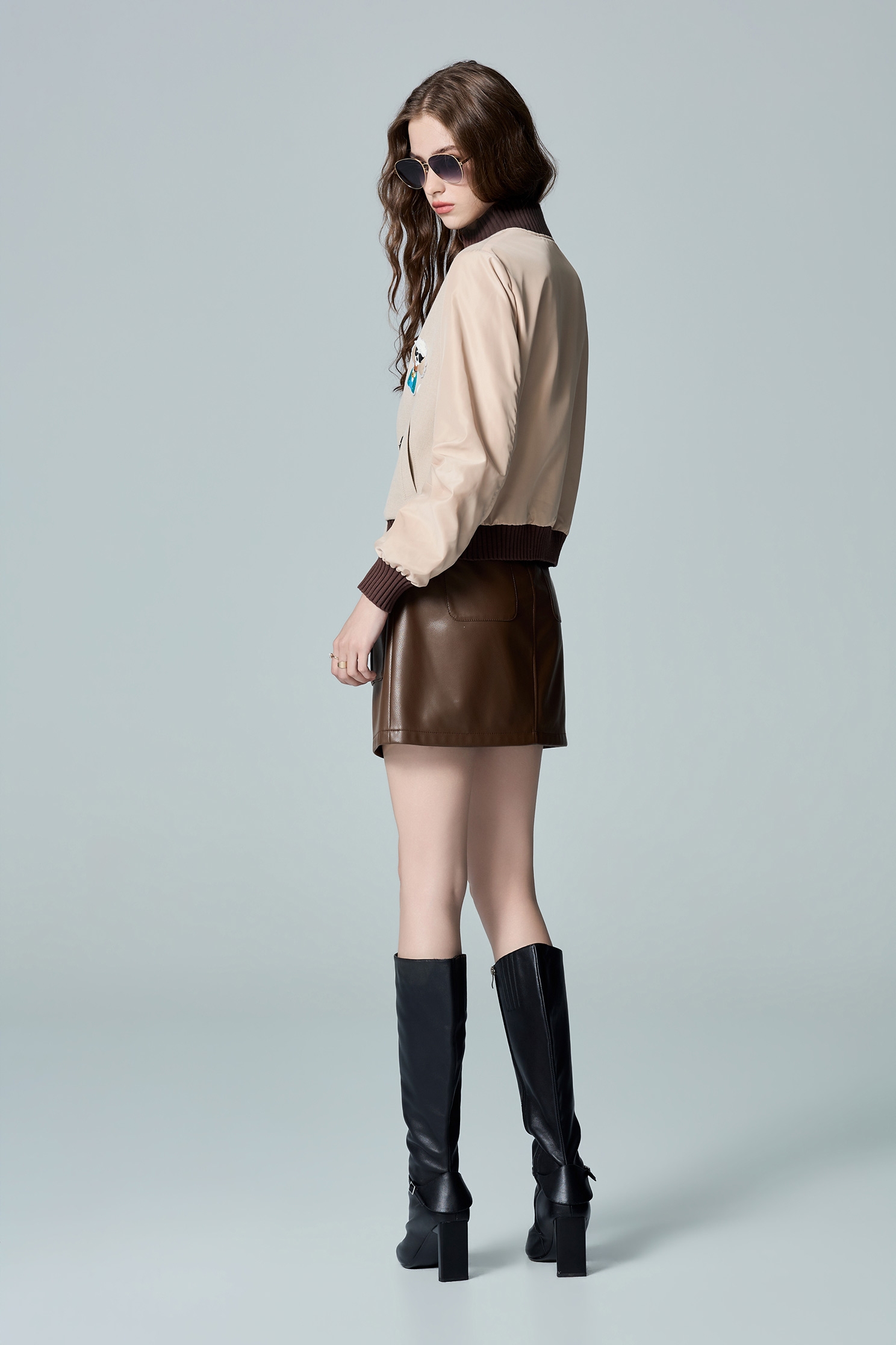 Front Graphic Bomber JacketFront Graphic Bomber Jacket,Jackets,Outerwear,Season (AW) Look,Knitted