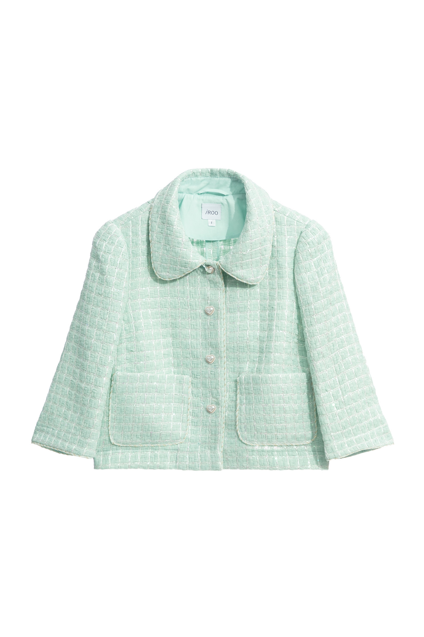 Classic Collar Jacket With Sequin DetailClassic Collar Jacket With Sequin Detail,Jackets,Season (SS) Look