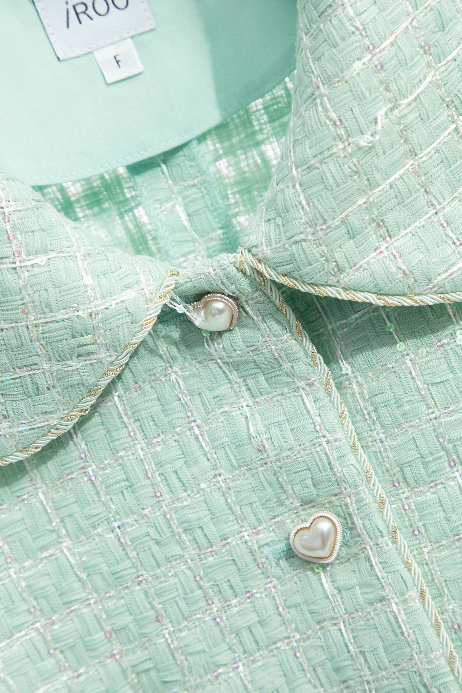 Classic Collar Jacket With Sequin DetailClassic Collar Jacket With Sequin Detail,Jackets,Season (SS) Look