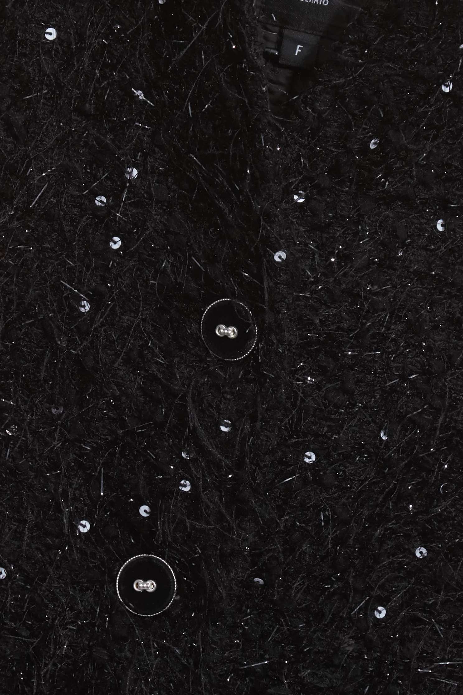 Fringe Detail Sequin JacketFringe Detail Sequin Jacket,Jackets,Outerwear,Season (AW) Look,Black outerwear