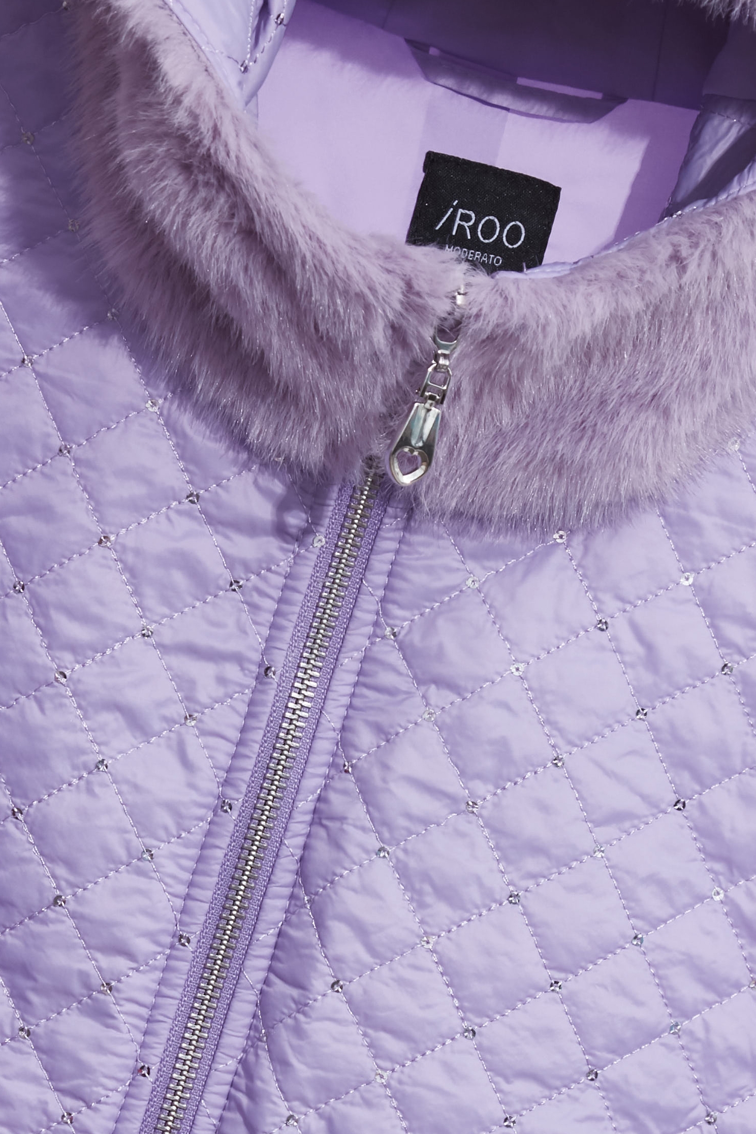 Faux Fur Detail Lavender Quilted JacketFaux Fur Detail Lavender Quilted Jacket,Jackets,Outerwear,Season (AW) Look,Valentine,Hoodie jackets