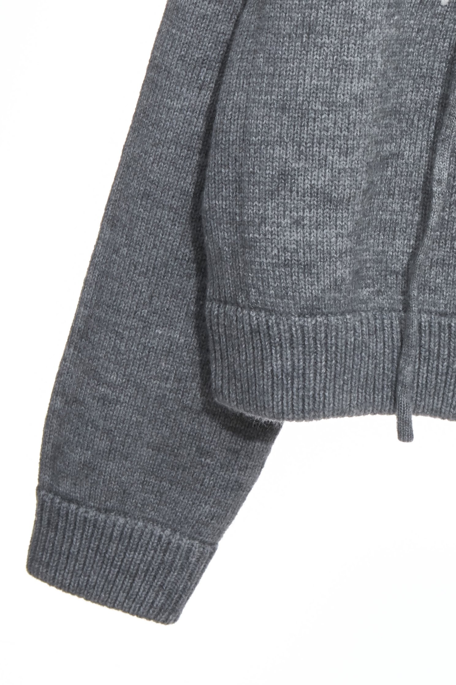 Front Slogan Hoodie Knit TopFront Slogan Hoodie Knit Top,Jackets,Outerwear,Season (AW) Look,Knitted,Knitted coats