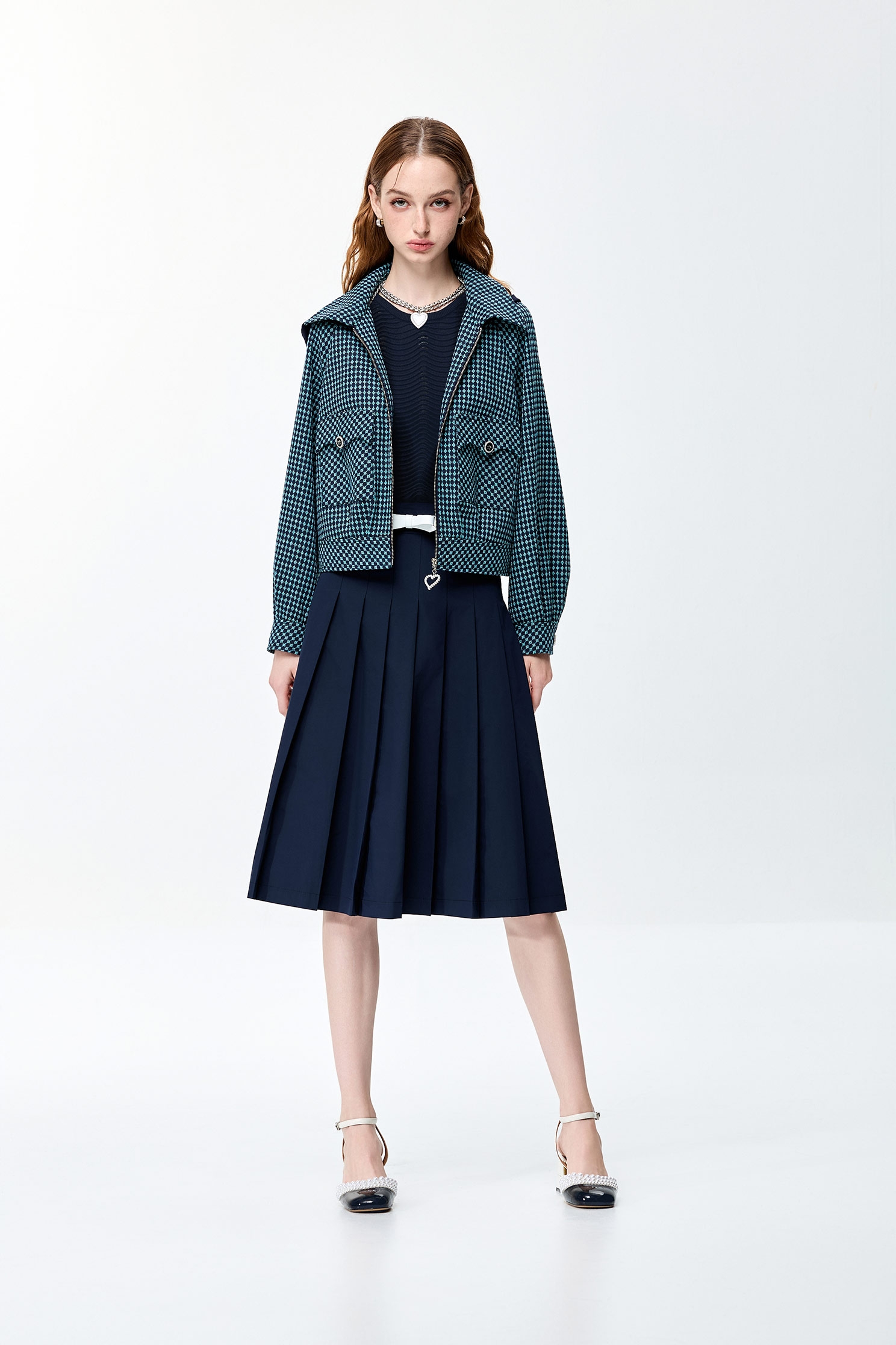 Plaid Green Hoodie JacketPlaid Green Hoodie Jacket,Jackets,Outerwear,Season (SS) Look,Plaid,Hoodie jackets