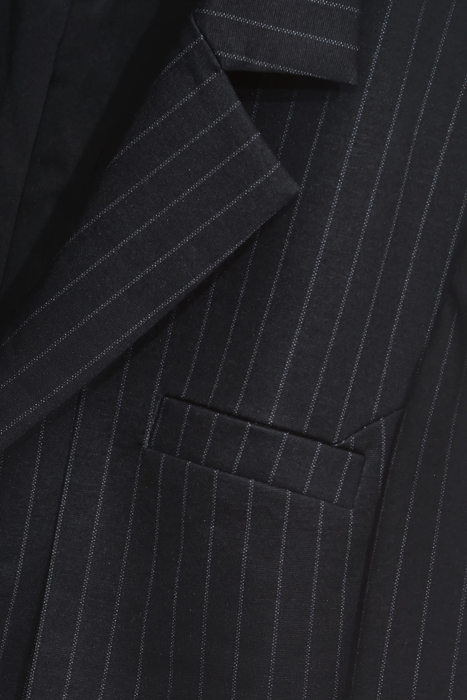 Pinstripe Navy Crop BlazerPinstripe Navy Crop Blazer,Outerwear,Season (SS) Look,Stripe,Blazers,Long sleeve outerwear