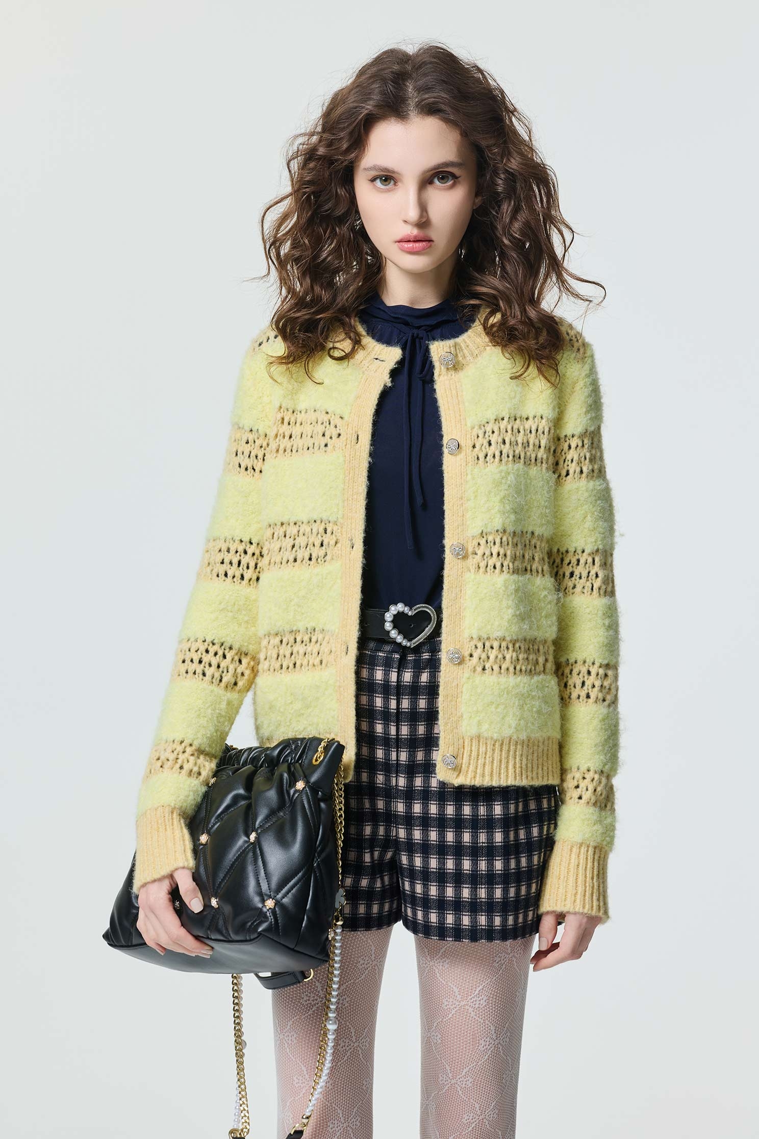 Hollow Out Knit CardiganHollow Out Knit Cardigan,Jackets,Outerwear,Season (SS) Look,Knitted,Knitted coats
