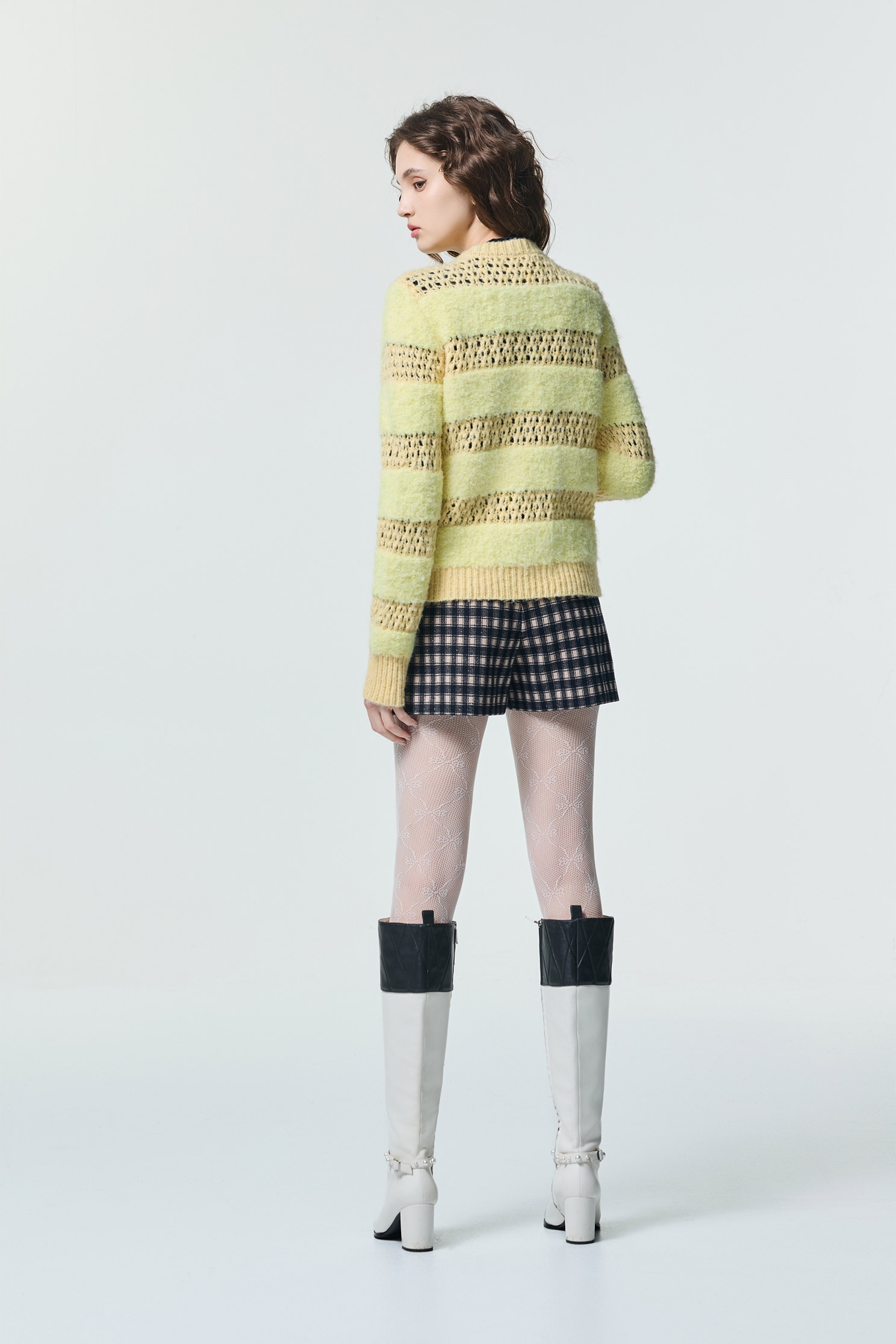 Hollow Out Knit CardiganHollow Out Knit Cardigan,Jackets,Outerwear,Season (SS) Look,Knitted,Knitted coats