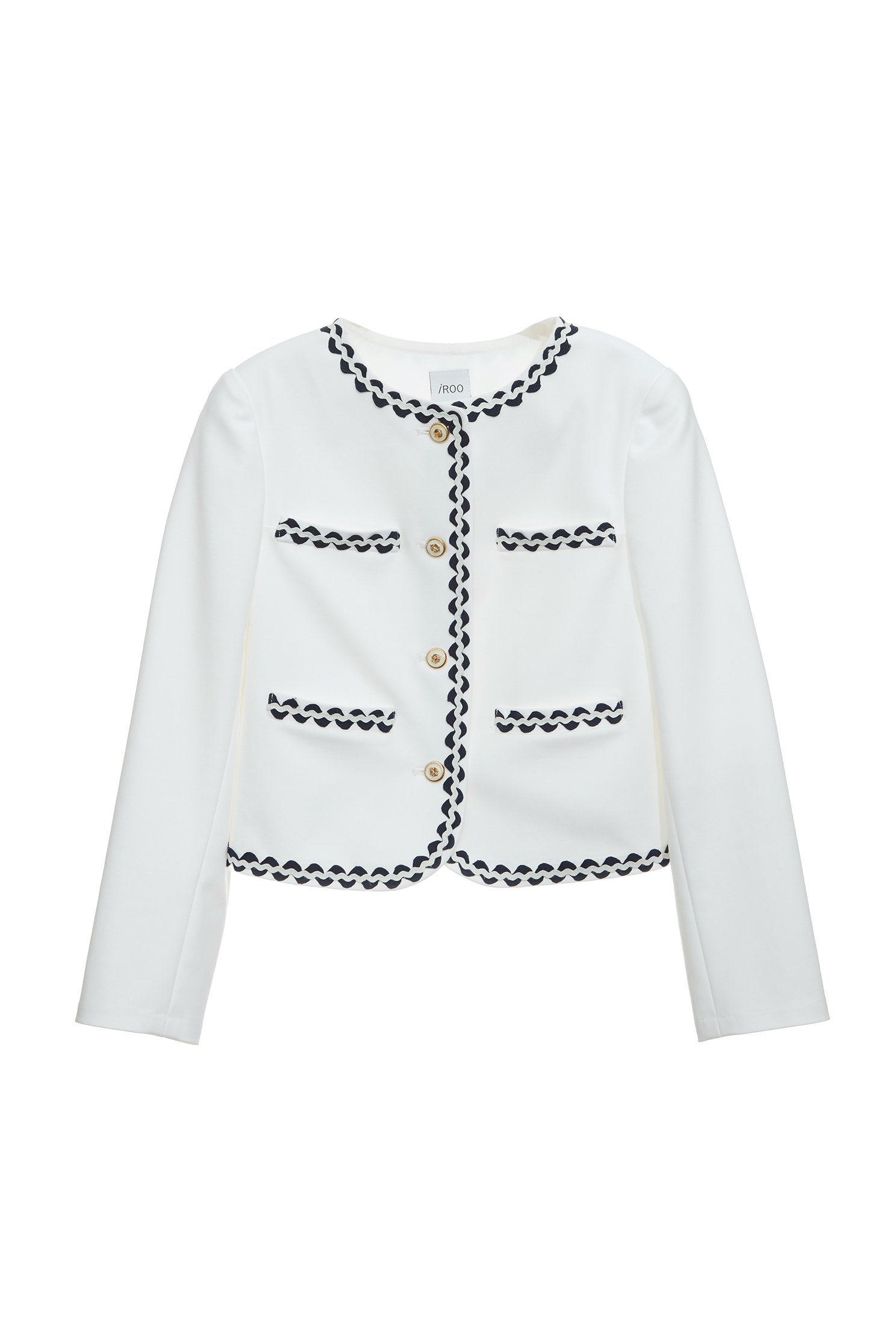 Contrast Trim Detail Crop JacketContrast Trim Detail Crop Jacket,Jackets,Outerwear,Season (SS) Look