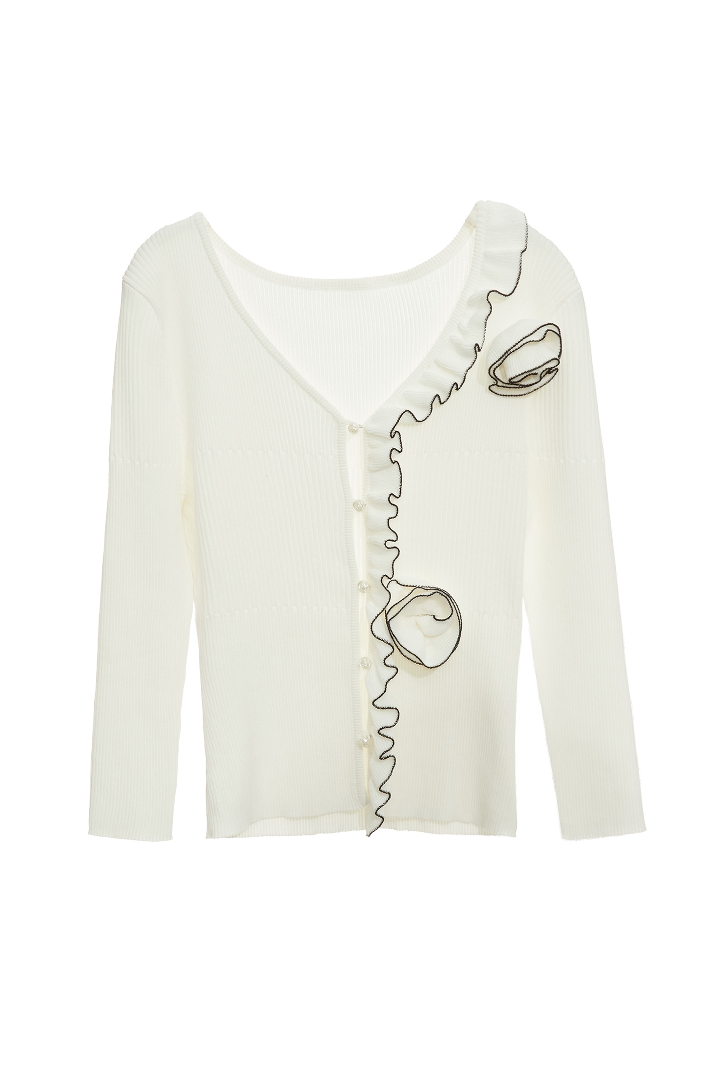 Asymmetric Detail Knit CardiganAsymmetric Detail Knit Cardigan,Season (SS) Look,blossoms,Knitted coats