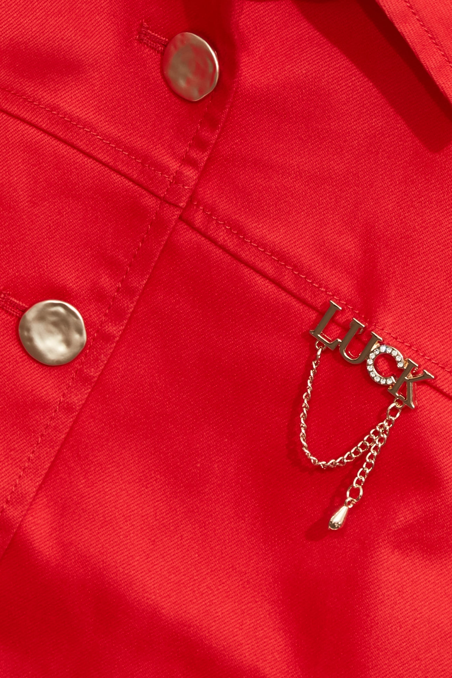 Chilli Red Classic Denim JacketChilli Red Classic Denim Jacket,Jackets,Outerwear,Season (SS) Look,Denim,Denim Jackets,Long sleeve outerwear