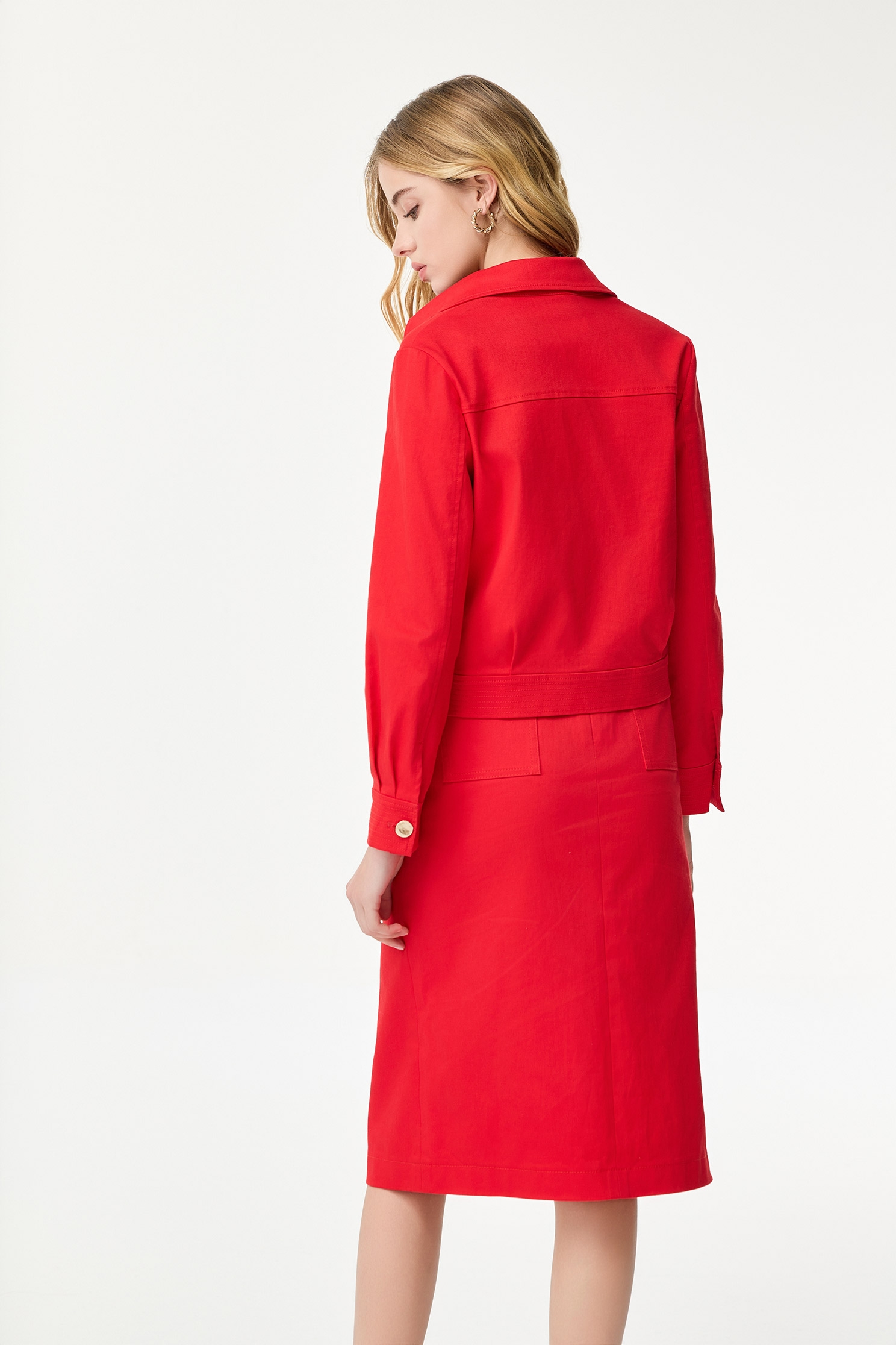 Chilli Red Classic Denim JacketChilli Red Classic Denim Jacket,Jackets,Outerwear,Season (SS) Look,Denim,Denim Jackets,Long sleeve outerwear