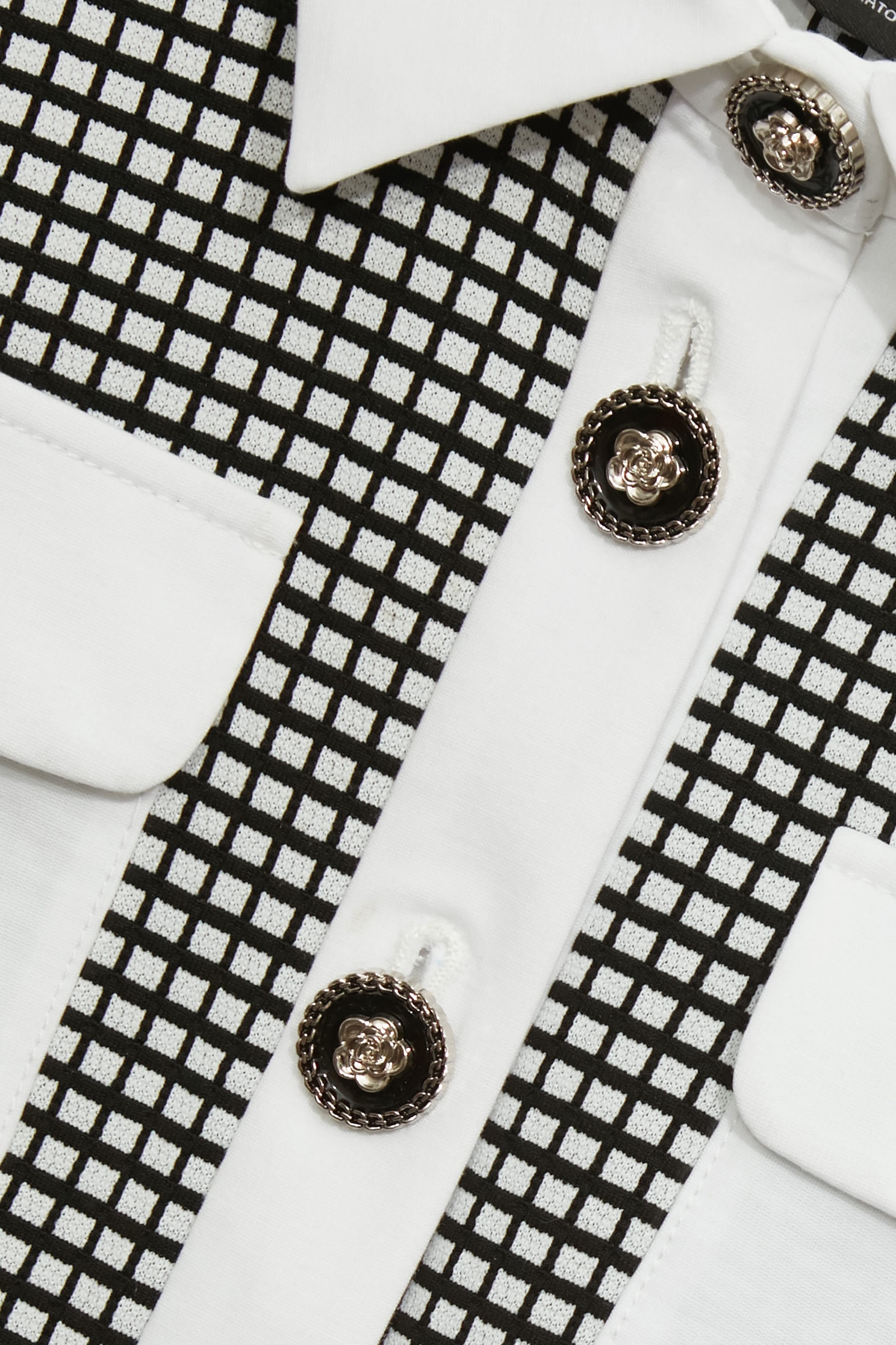 Short Sleeve Contrast Plaid Crop JacketShort Sleeve Contrast Plaid Crop Jacket,Jackets,Outerwear,Season (SS) Look,co-ord sets,Urban Fashion