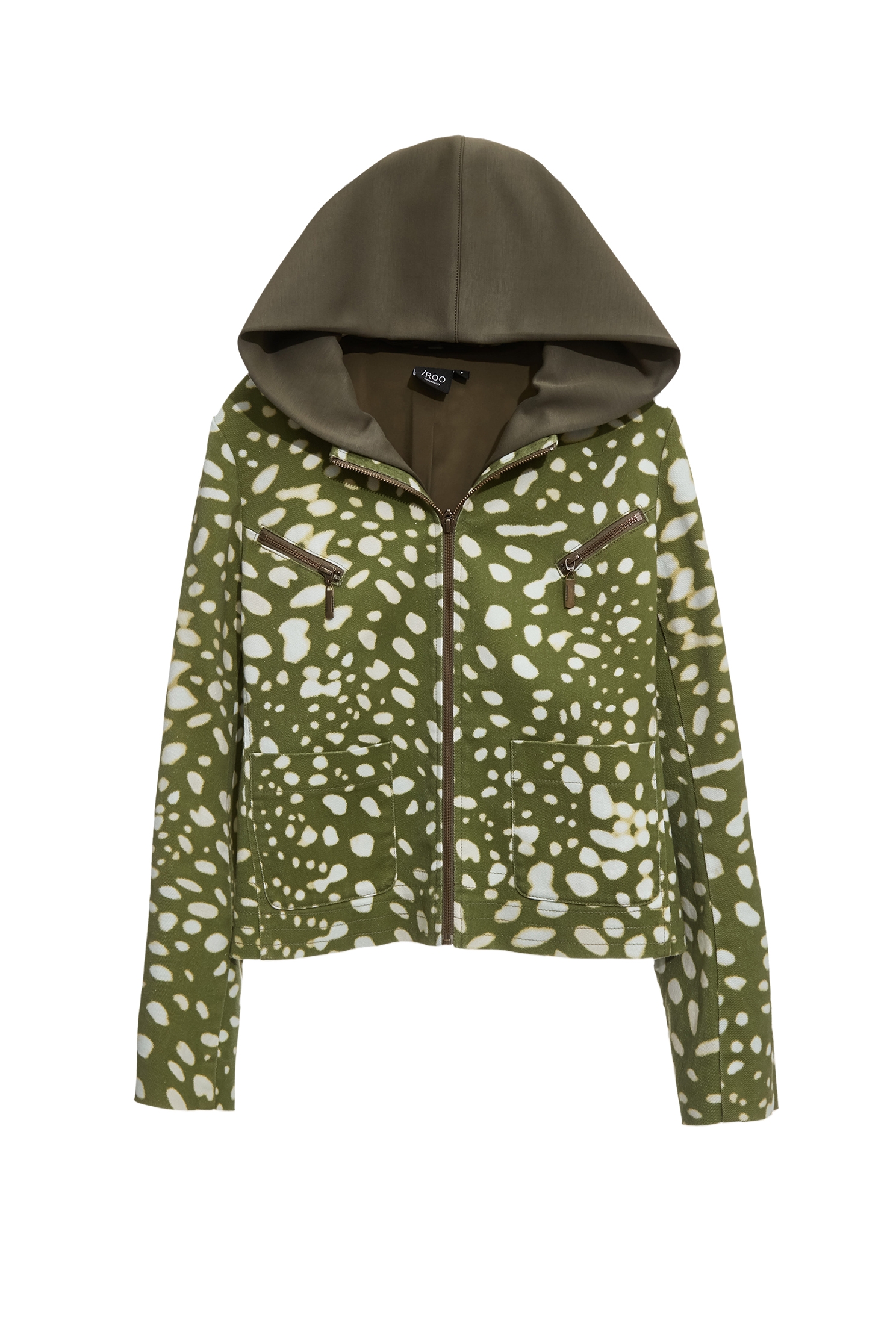 Animal Spots Print Hoodie JacketAnimal Spots Print Hoodie Jacket,Jackets,Outerwear,Season (SS) Look
