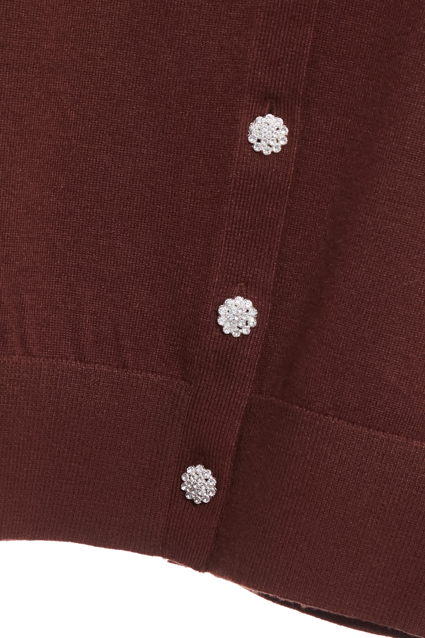 Contrast Peter Pan Collar Mahagony Knit CardiganContrast Peter Pan Collar Mahagony Knit Cardigan,Jackets,Outerwear,Season (SS) Look,Lace,Knitted,Knitted coats