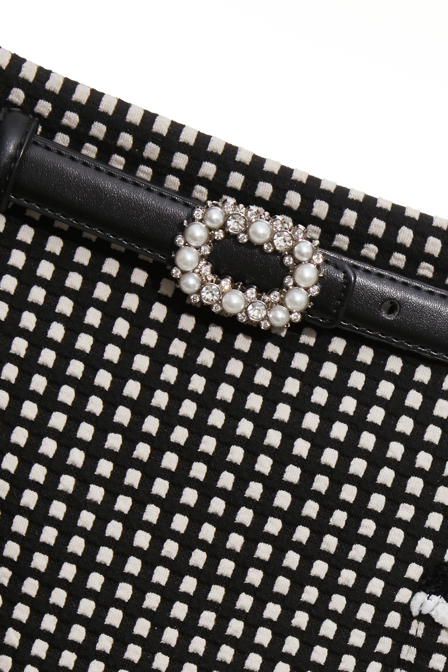 Patch Pocket Plaid SkirtPatch Pocket Plaid Skirt,Season (SS) Look,pearl,Mini skirts