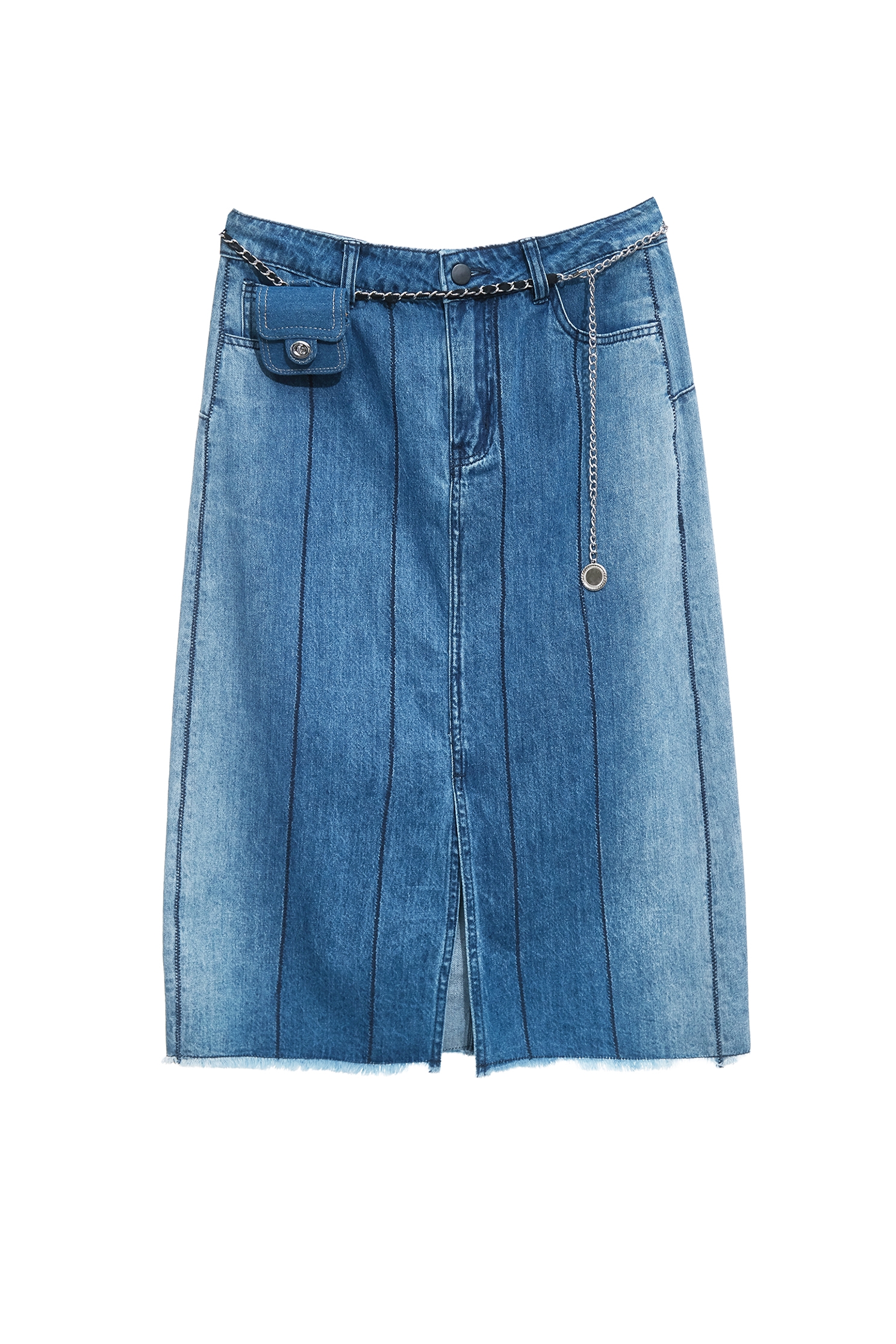 Mini Waist Pouch Denim SkirtMini Waist Pouch Denim Skirt,Embroidered,Season (SS) Look,Denim,Denim skirts