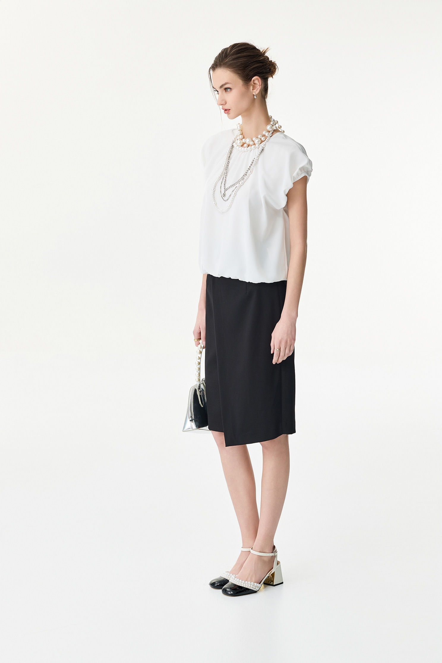 Front Panel Pencil SkirtFront Panel Pencil Skirt,Tops,Season (SS) Look,Pencil skirts