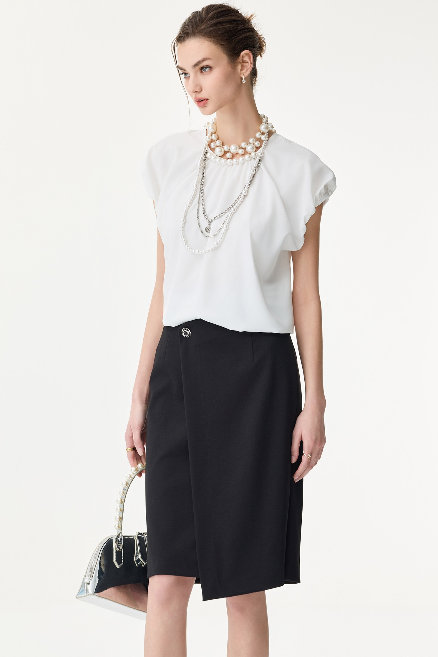 Front Panel Pencil SkirtFront Panel Pencil Skirt,Tops,Season (SS) Look,Pencil skirts