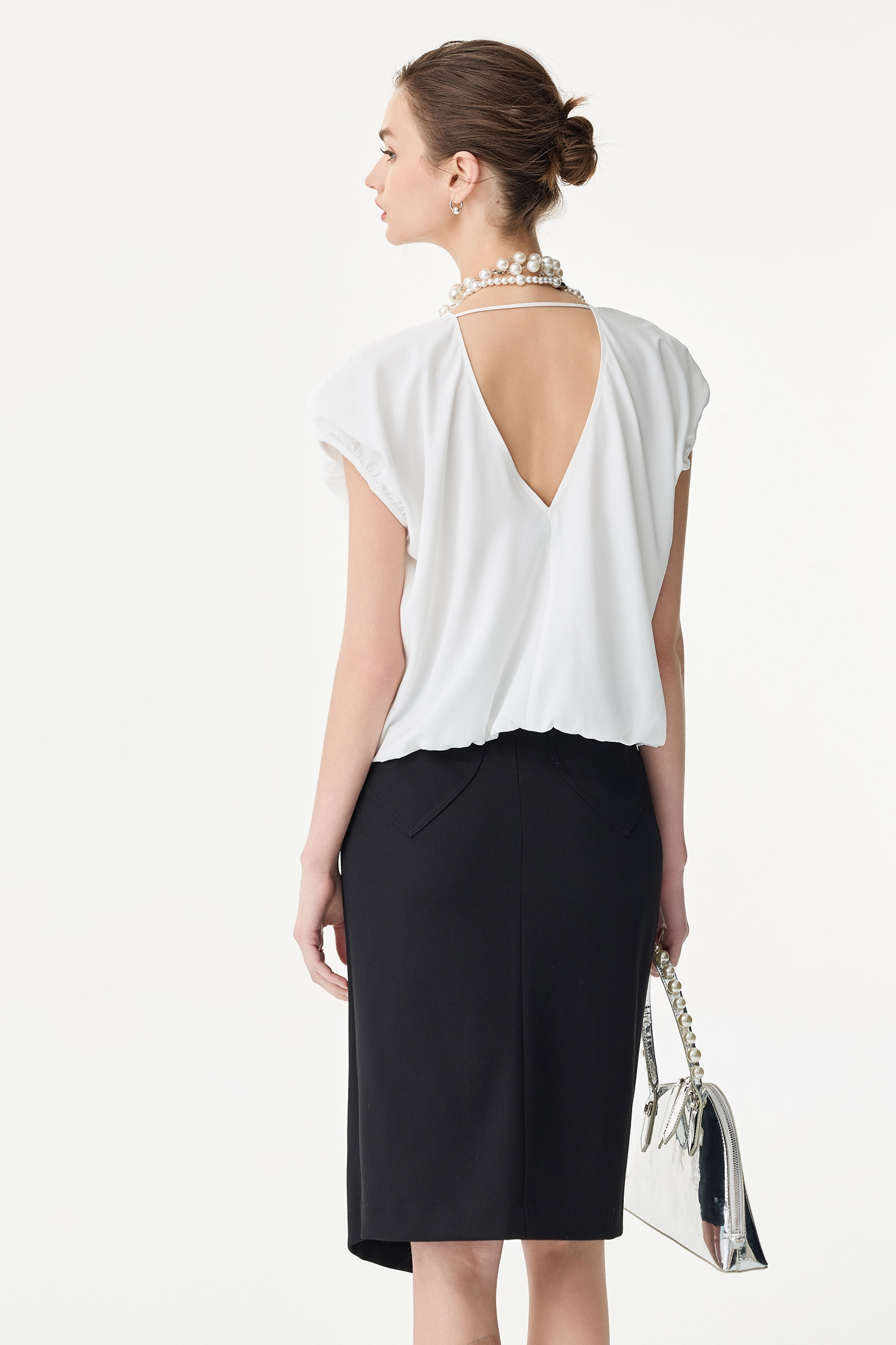 Front Panel Pencil SkirtFront Panel Pencil Skirt,Tops,Season (SS) Look,Pencil skirts