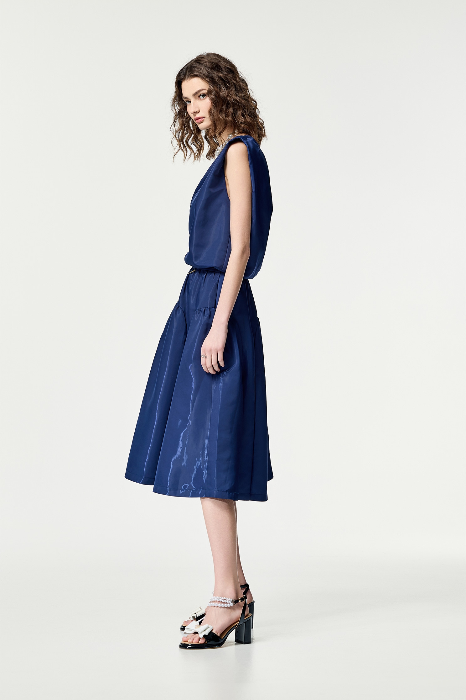 Navy Midi Puff SkirtNavy Midi Puff Skirt,Season (SS) Look,co-ord sets,Valentine,Tutu skirts,Midi skirts