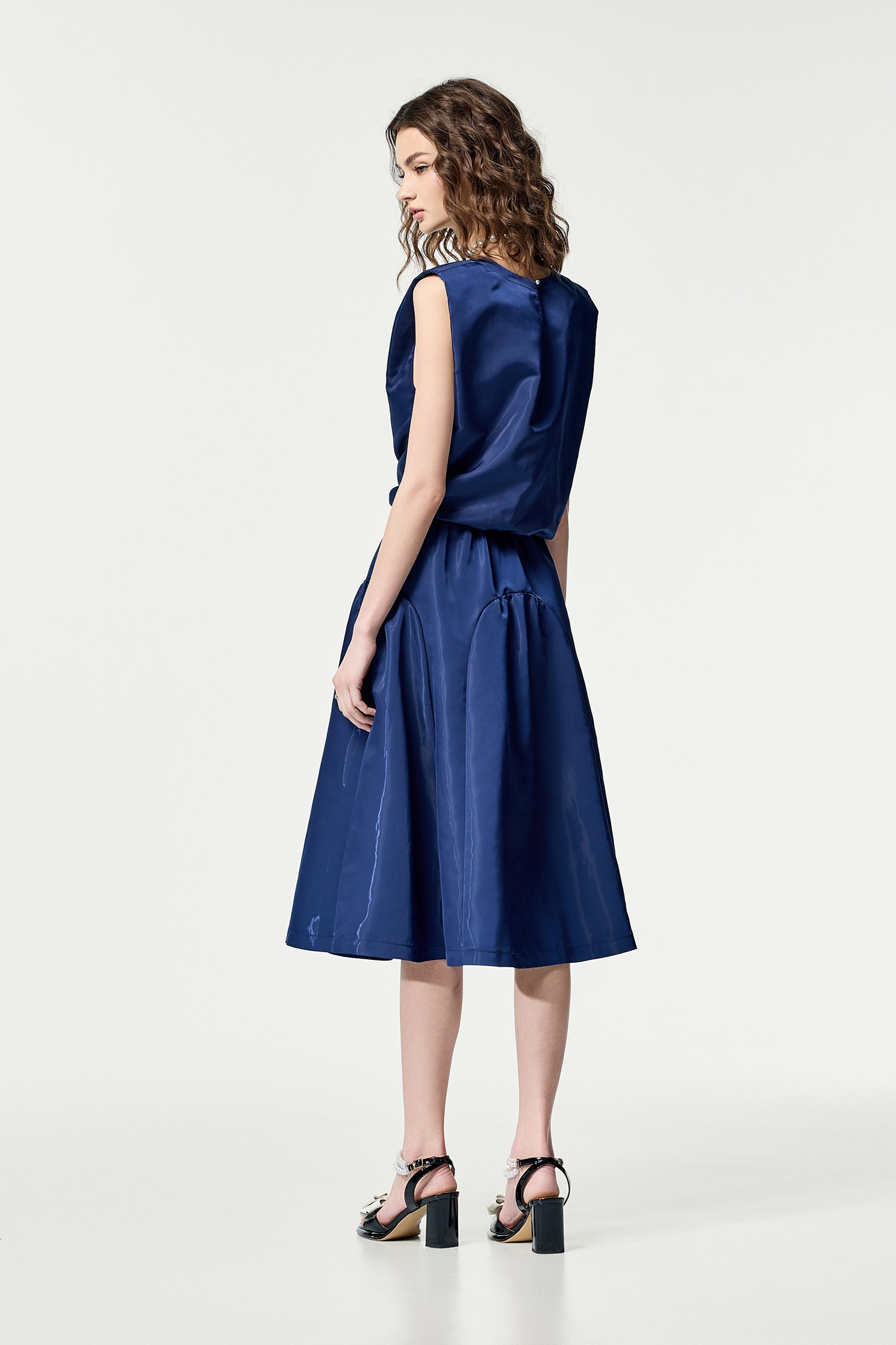 Navy Midi Puff SkirtNavy Midi Puff Skirt,Season (SS) Look,co-ord sets,Valentine,Tutu skirts,Midi skirts