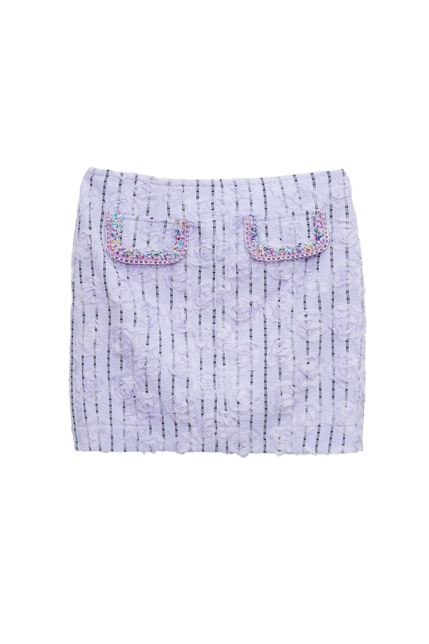 3-D Mesh Floral Purple Skirt3-D Mesh Floral Purple Skirt,Season (SS) Look,co-ord sets,Stripe,Mini skirts,blossoms