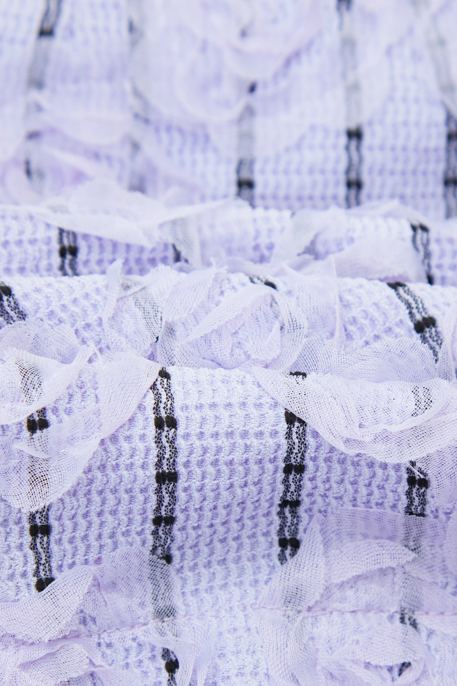 3-D Mesh Floral Purple Skirt3-D Mesh Floral Purple Skirt,Season (SS) Look,co-ord sets,Stripe,Mini skirts,blossoms