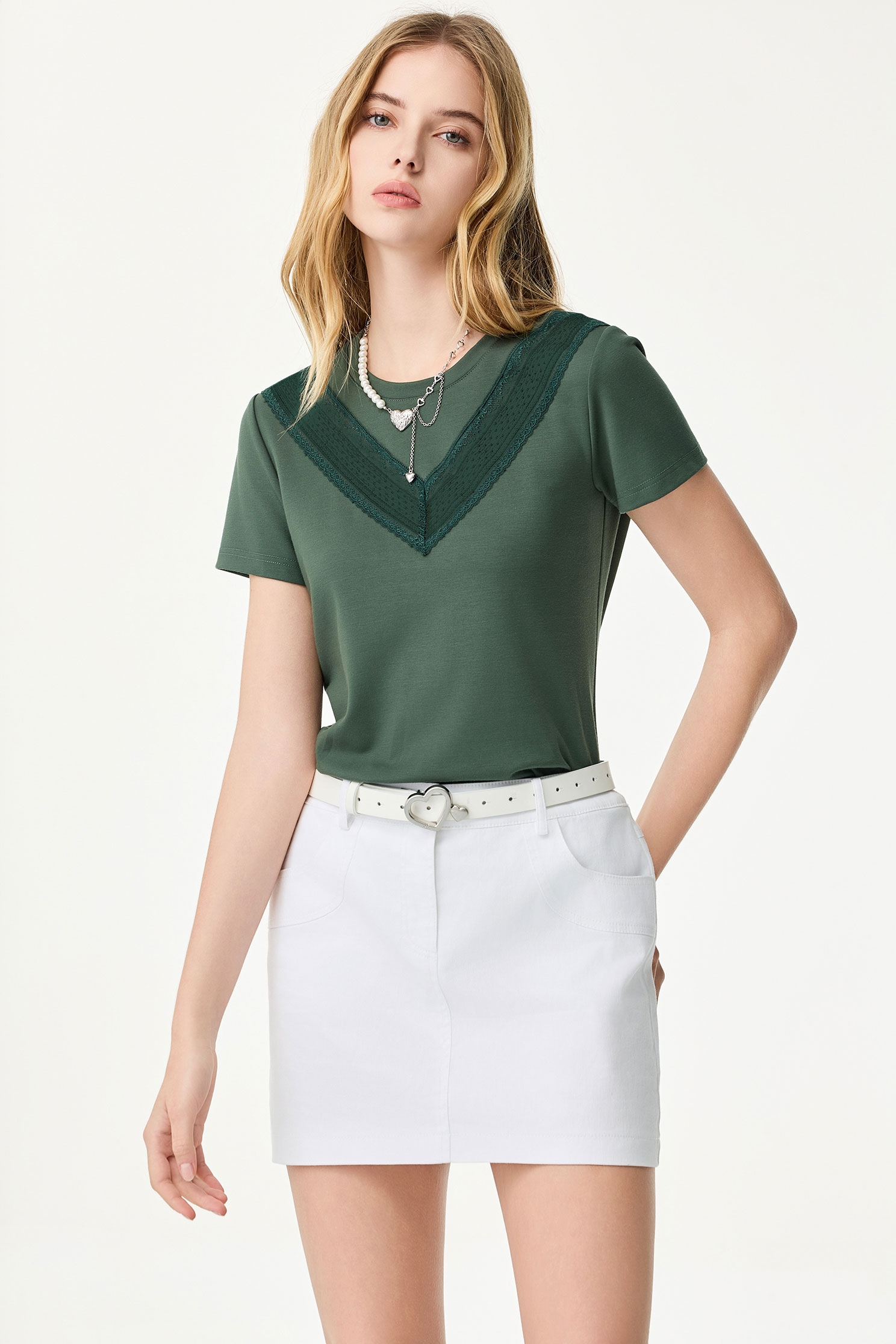 Lace Embroidery Denim Mini SkirtLace Embroidery Denim Mini Skirt,Season (SS) Look,co-ord sets,Denim,Denim mini skirts,Mini skirts,Lace,Lace skirts,Urban Fashion