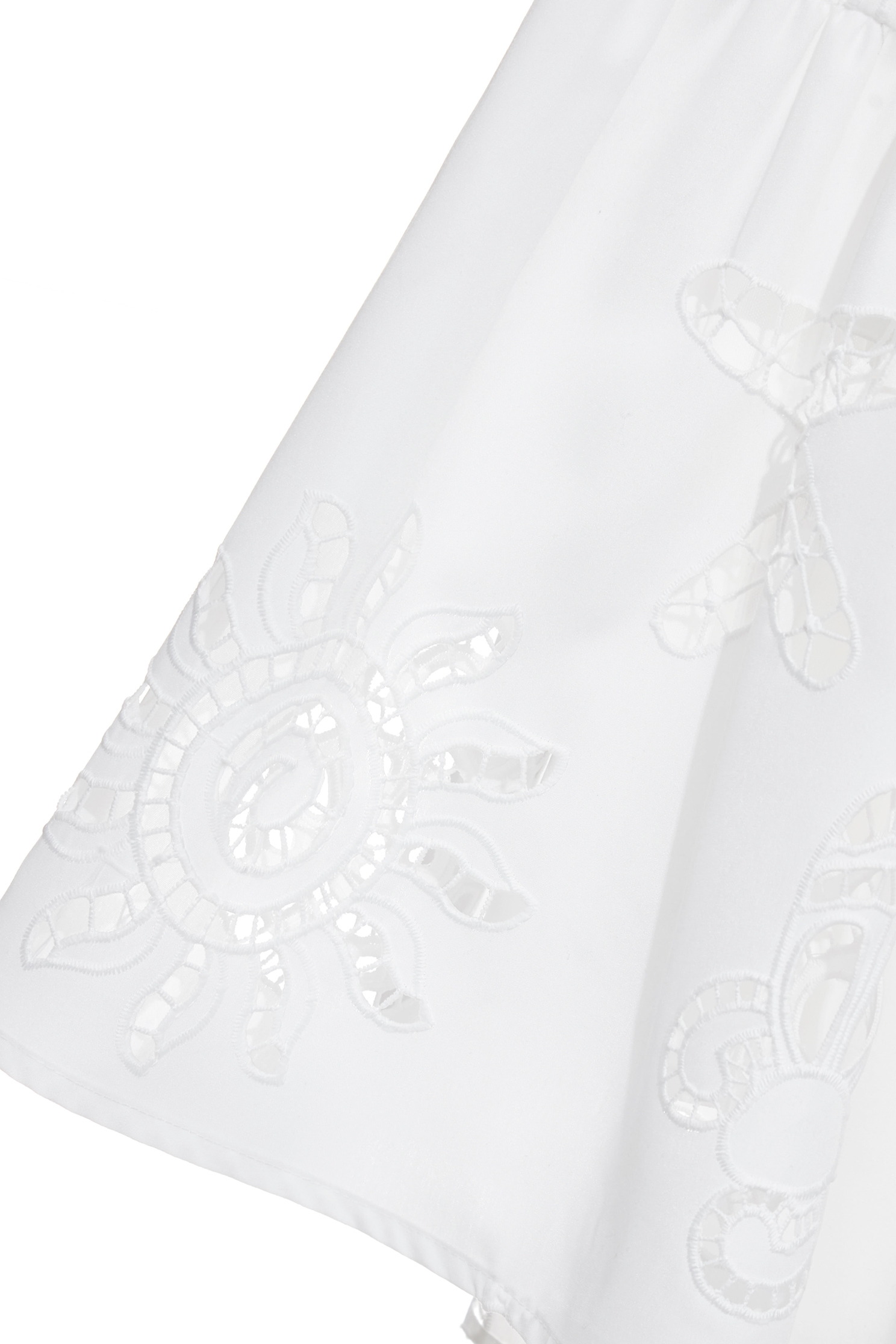 Hollow Out Embroidery Marine Motif Midi SkirtHollow Out Embroidery Motif Deil Midi Skirt,Embroidered,Season (SS) Look,White skirts,Midi skirts