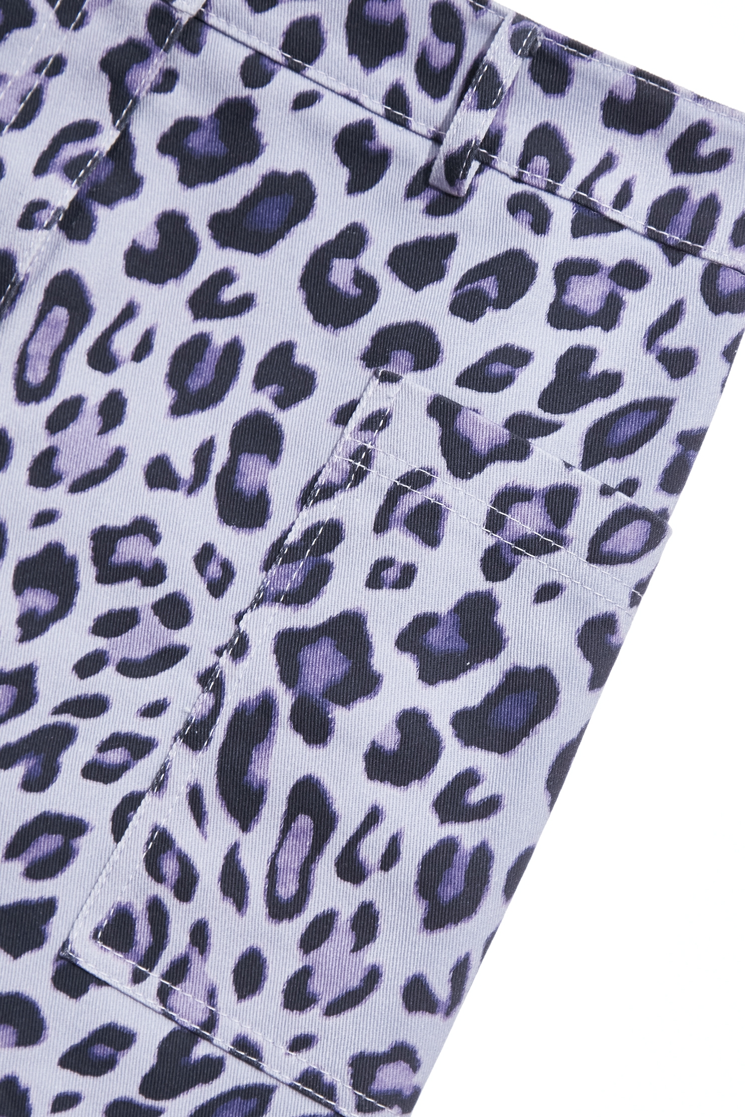 Leopard Print Purple Denim SkirtLeopard Print Purple Denim Skirt,Season (SS) Look,Denim,Denim skirts,Mini skirts