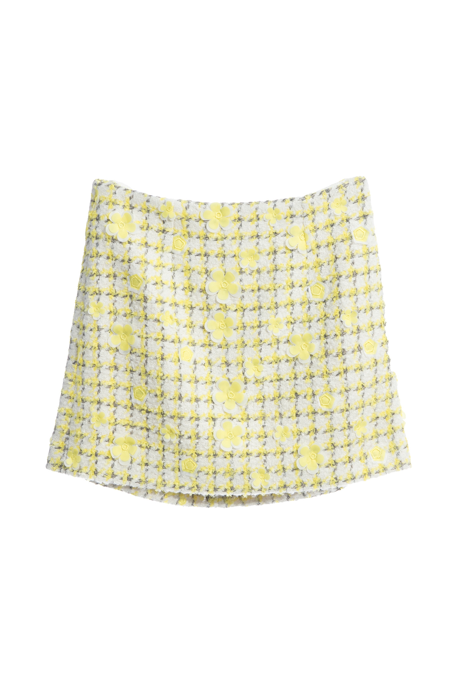 A-line Tweed Skirt With Floral DetailA-line Tweed Skirt With Floral Detail,A-Line skirts,Mini skirts,Shorts,Season (AW) Look