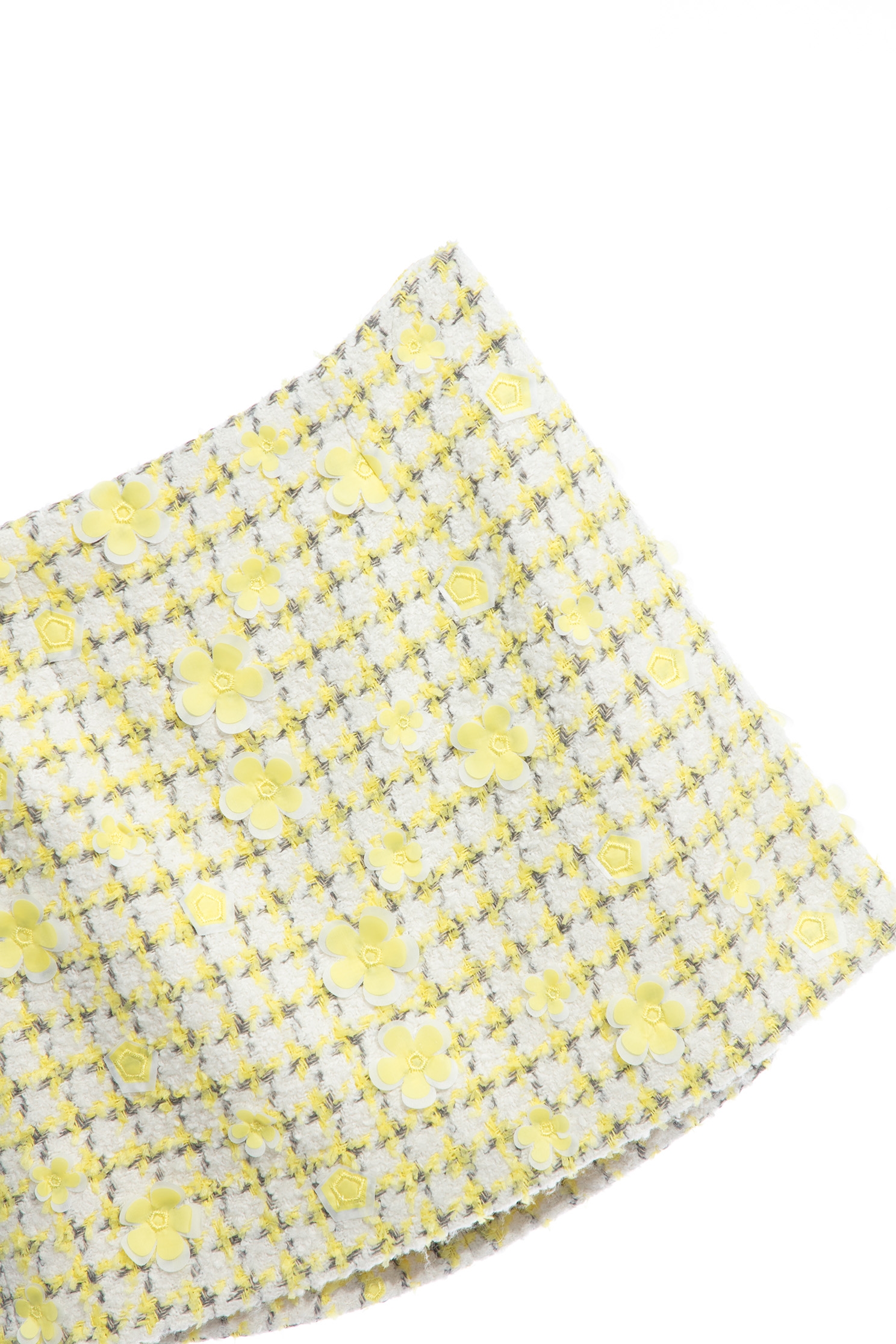 A-line Tweed Skirt With Floral DetailA-line Tweed Skirt With Floral Detail,A-Line skirts,Mini skirts,Shorts,Season (AW) Look