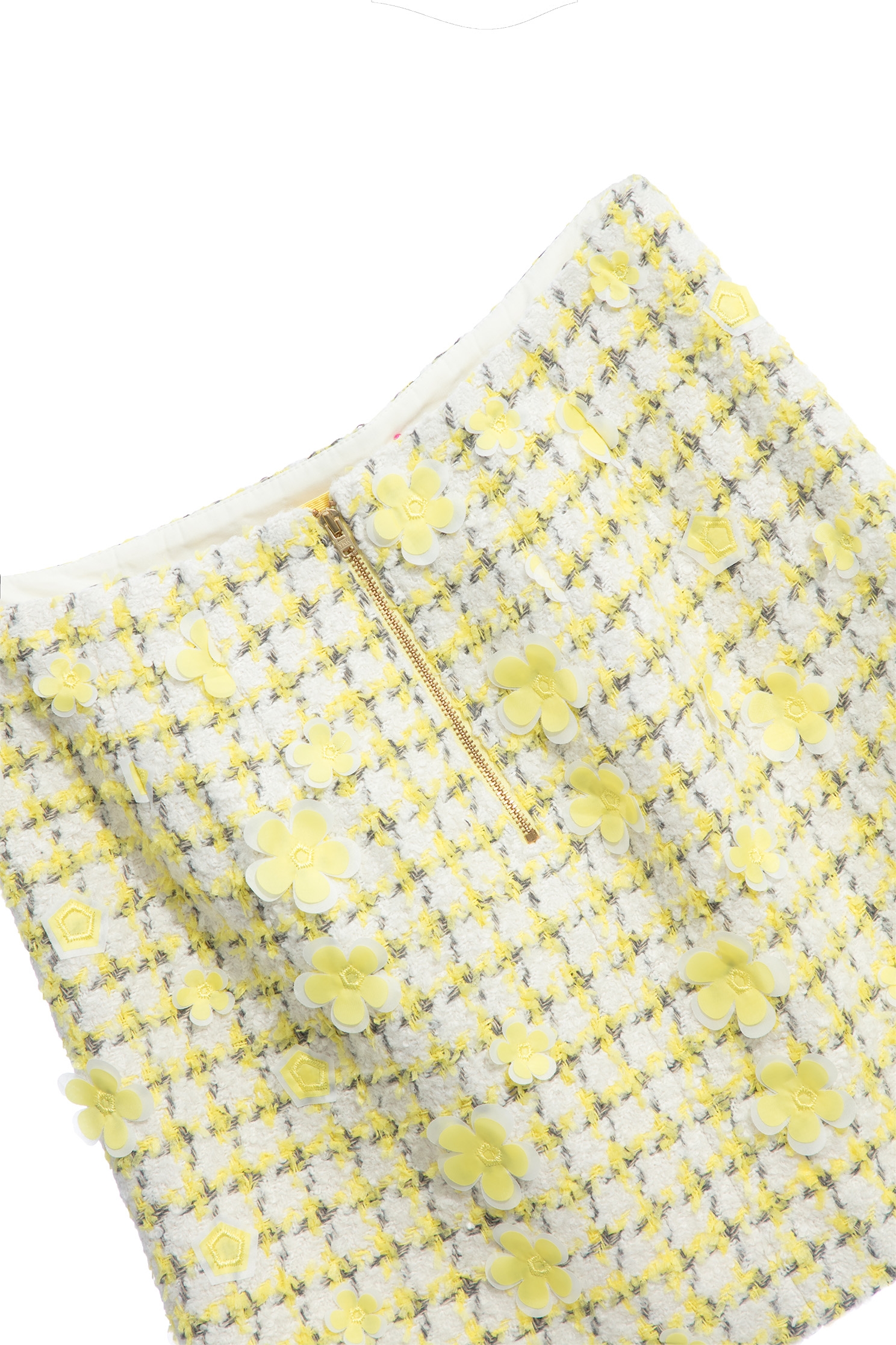 A-line Tweed Skirt With Floral DetailA-line Tweed Skirt With Floral Detail,A-Line skirts,Mini skirts,Shorts,Season (AW) Look