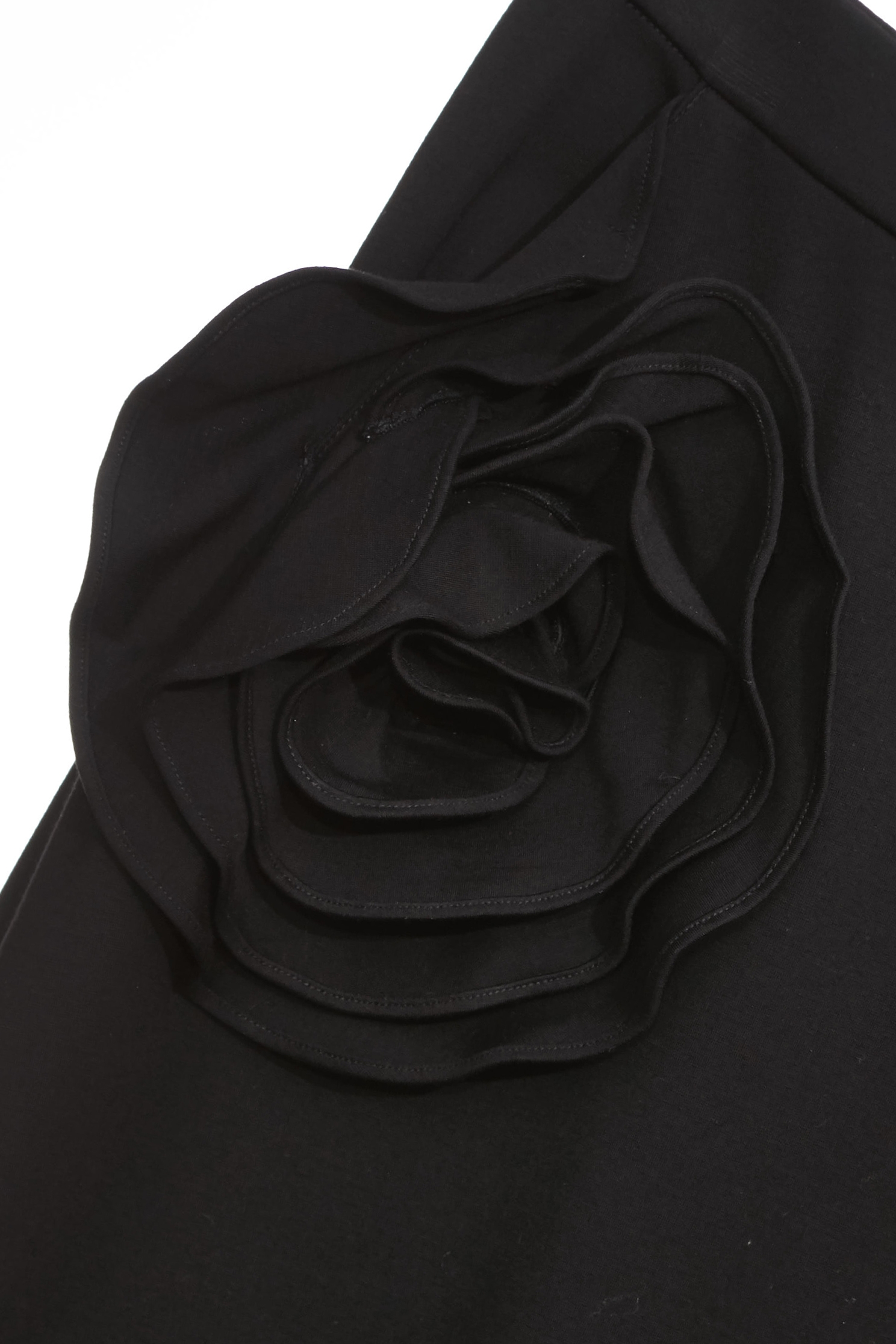 3-D Rose Detail Midi Skirt,Season (SS) Look,co-ord sets,Back To Classic,blossoms,Midi skirts,Back To B/W,Black skirts