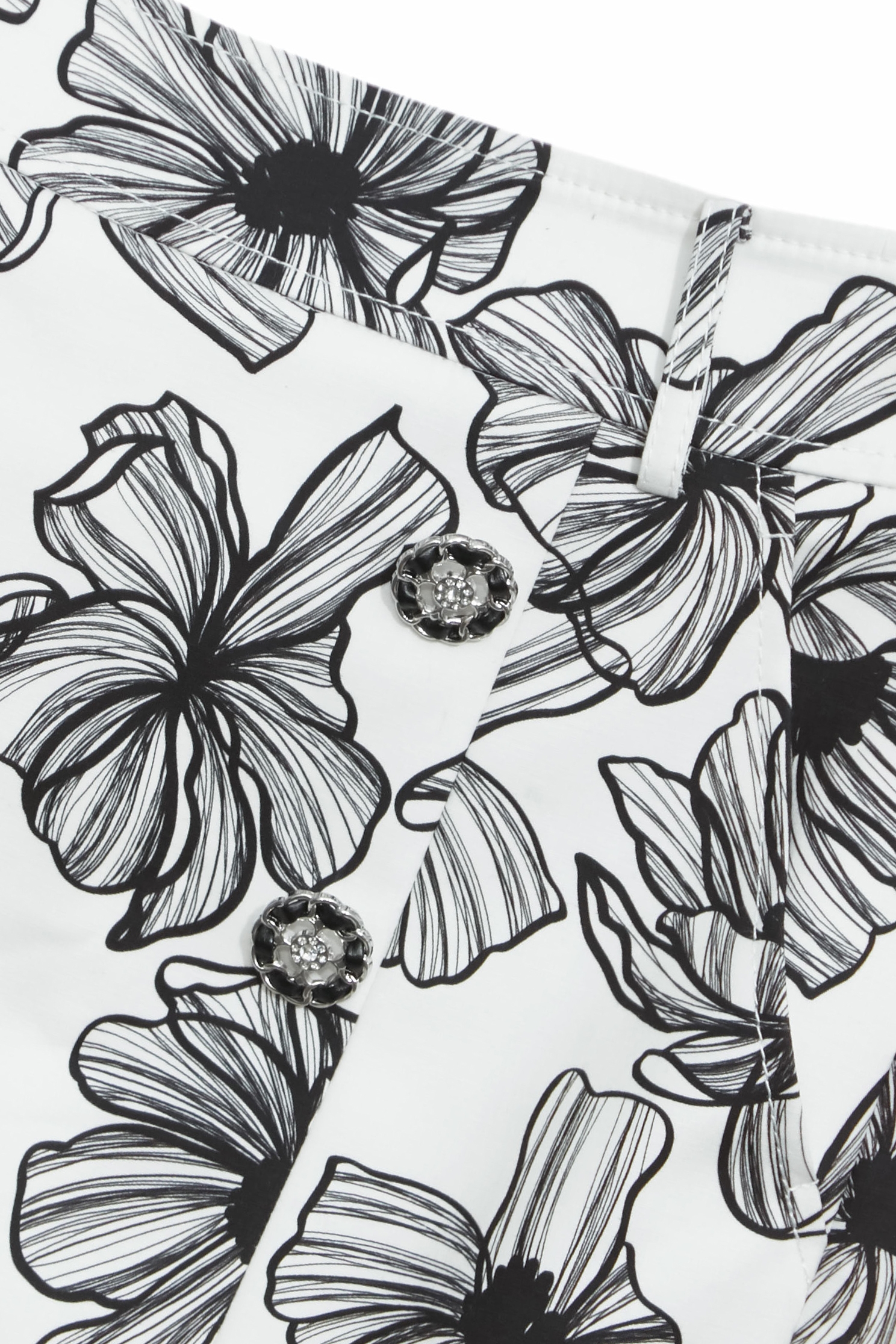 Floral Print Pencil Skirt,Season (SS) Look,Pencil skirts,Back To Classic,Back To B/W