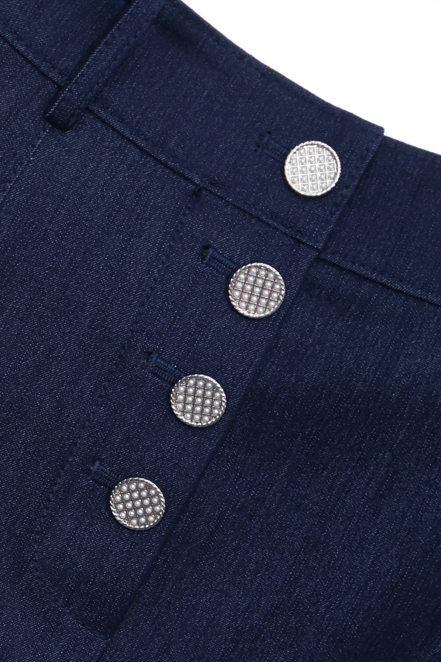 Patch Pockets Denim Pencil SkirtPatch Pockets Denim Pencil Skirt,Embroidered,Season (SS) Look,pearl,Pencil skirts,Urban Fashion