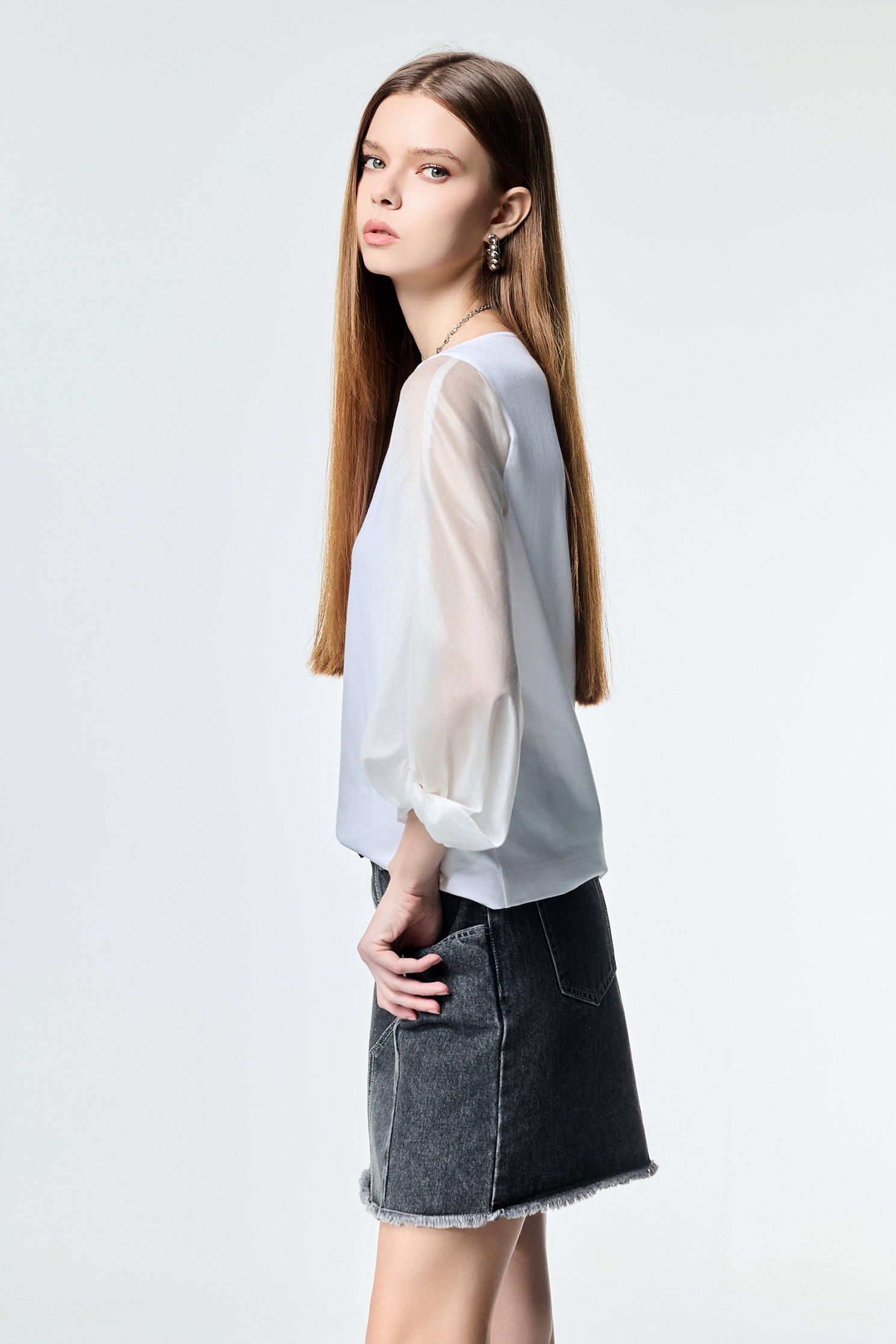 Patch Pockets Demin SkirtPatch Pockets Demin Skirt,Season (SS) Look,Denim,Denim skirts,Urban Fashion