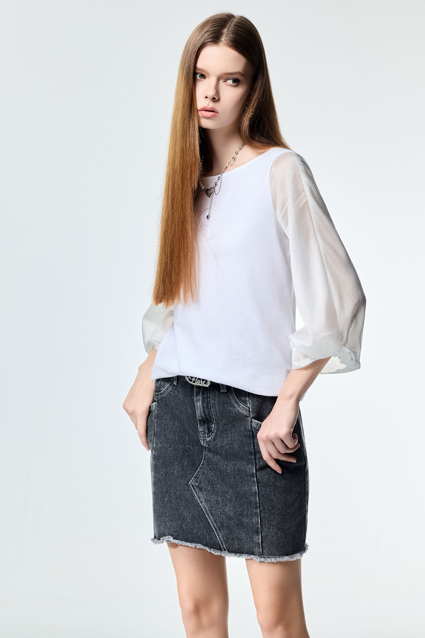 Patch Pockets Demin SkirtPatch Pockets Demin Skirt,Season (SS) Look,Denim,Denim skirts,Urban Fashion