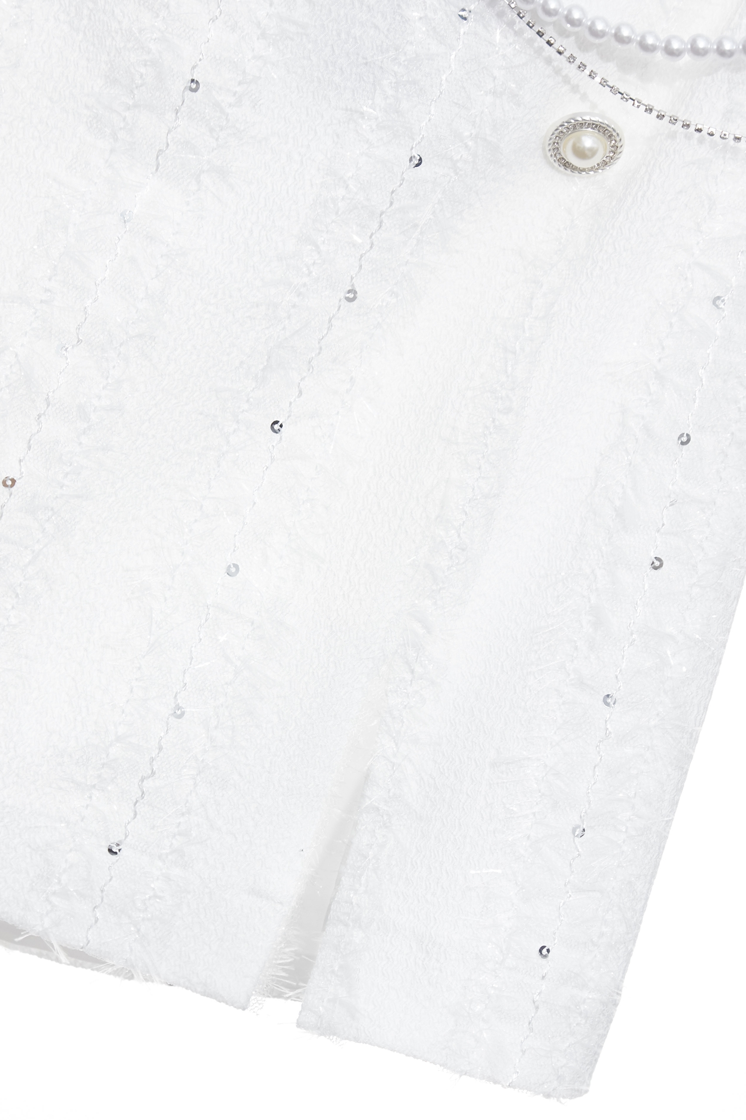 Fringe Trim Detail Short SkirtFringe Trim Detail Short Skirt,Season (SS) Look,pearl,White skirts,Mini skirts