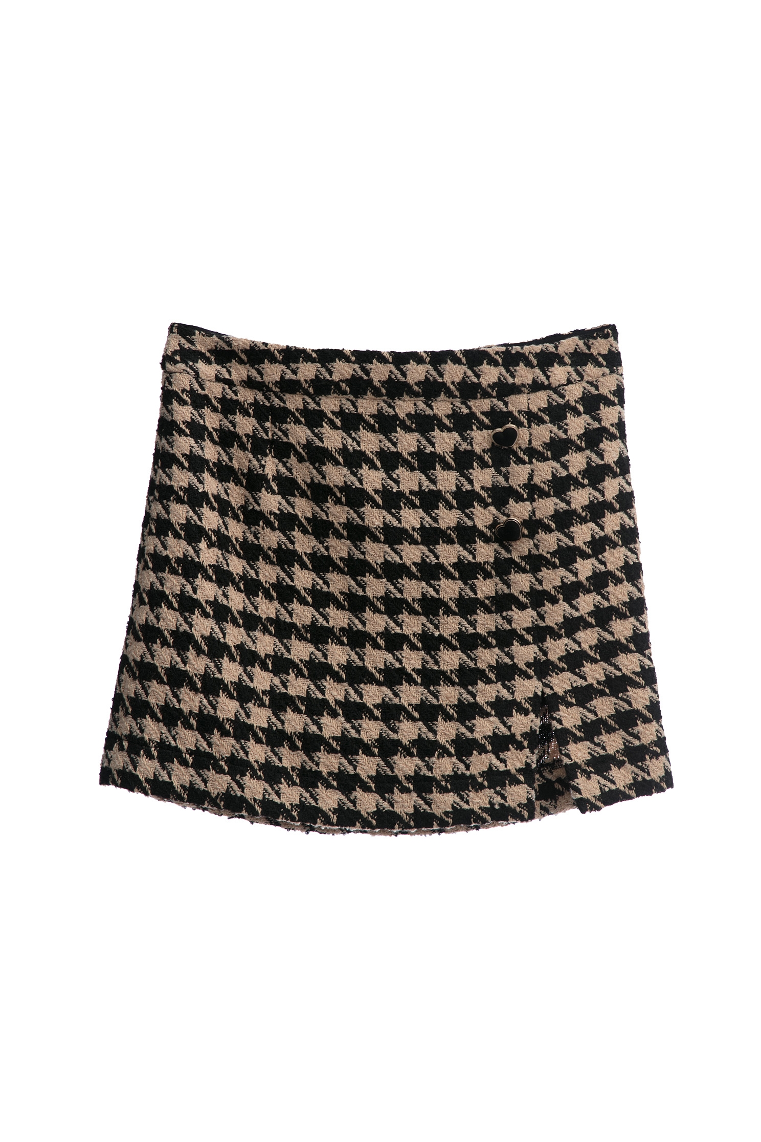 Houndstooth Print Tweed SkirtHoundstooth Print Tweed Skirt,Mini skirts