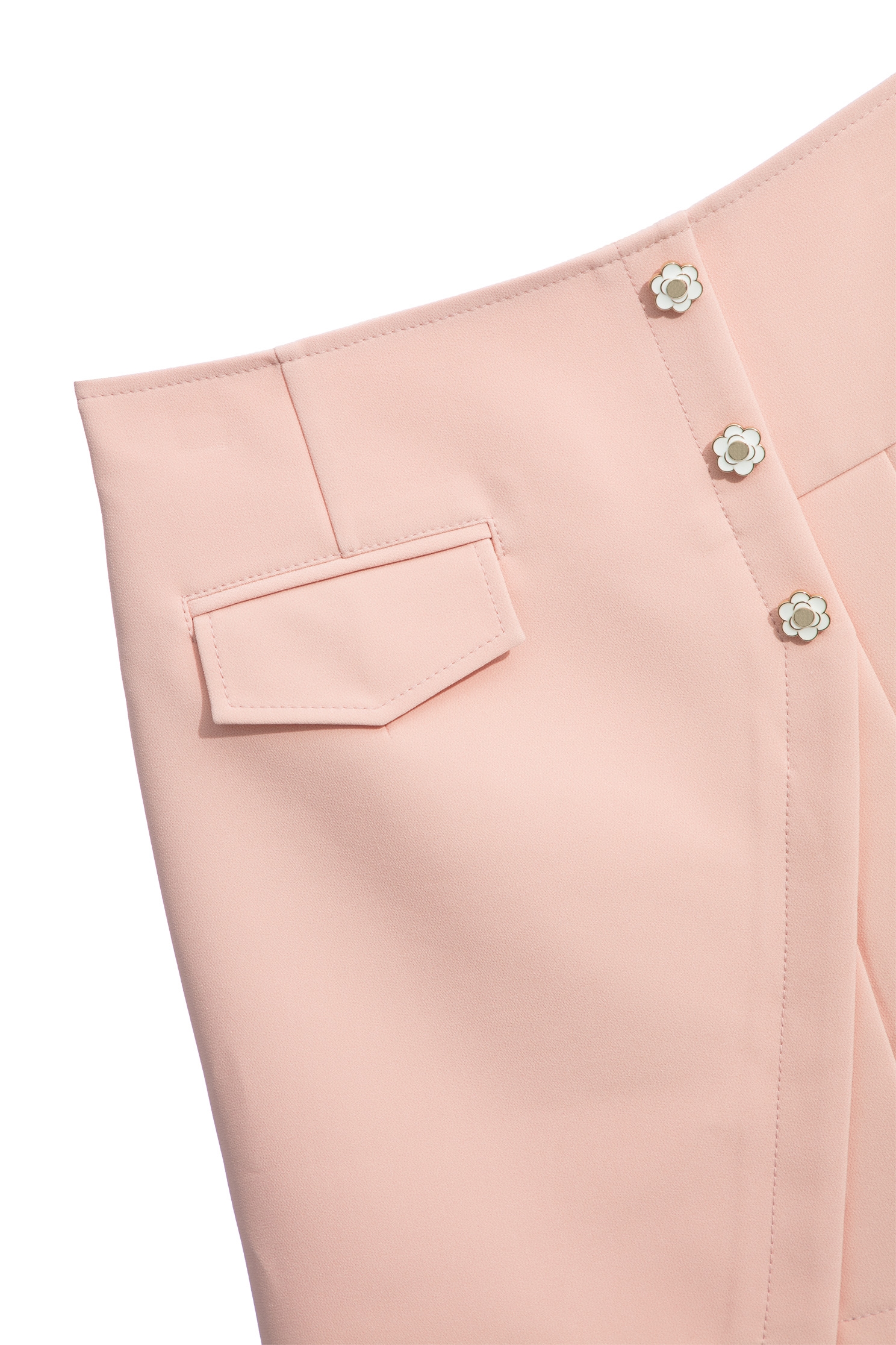 Pink Asymmetric Pleated SkirtPink Asymmetric Pleated Skirt,Mini skirts,Season (AW) Look