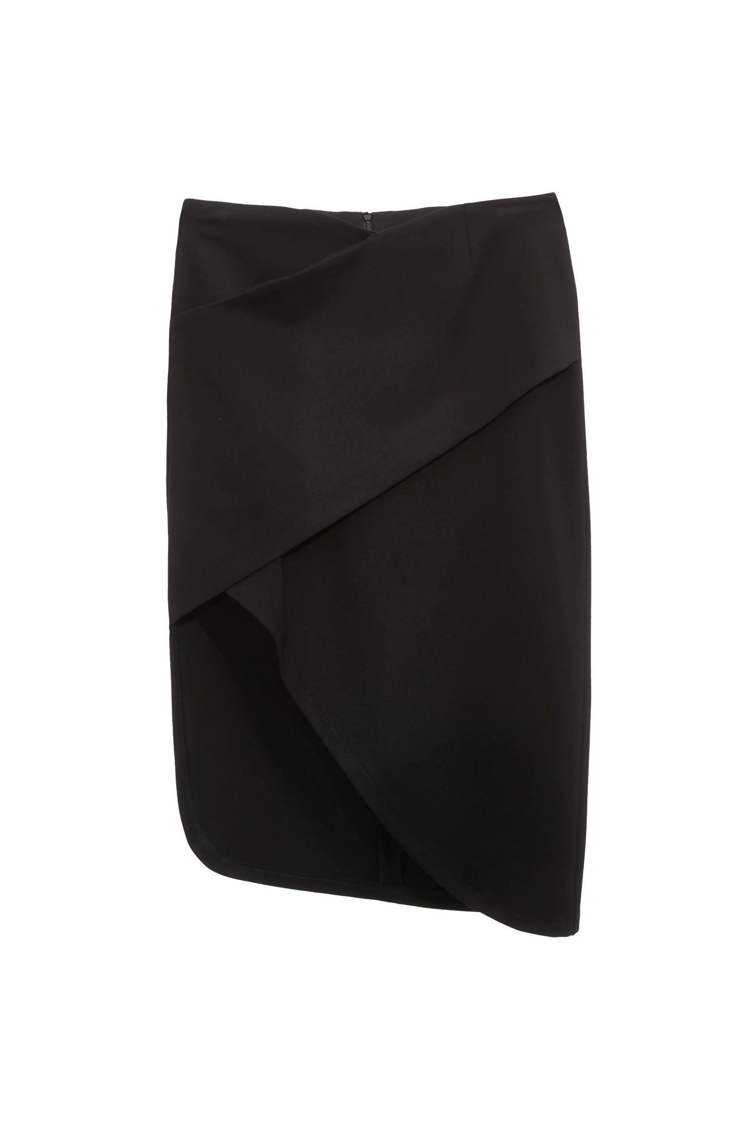 Asymmetric Panel Black SkirtAsymmetric Panel Black Skirt,Season (SS) Look,Back To Classic,Midi skirts,Back To B/W,Black skirts